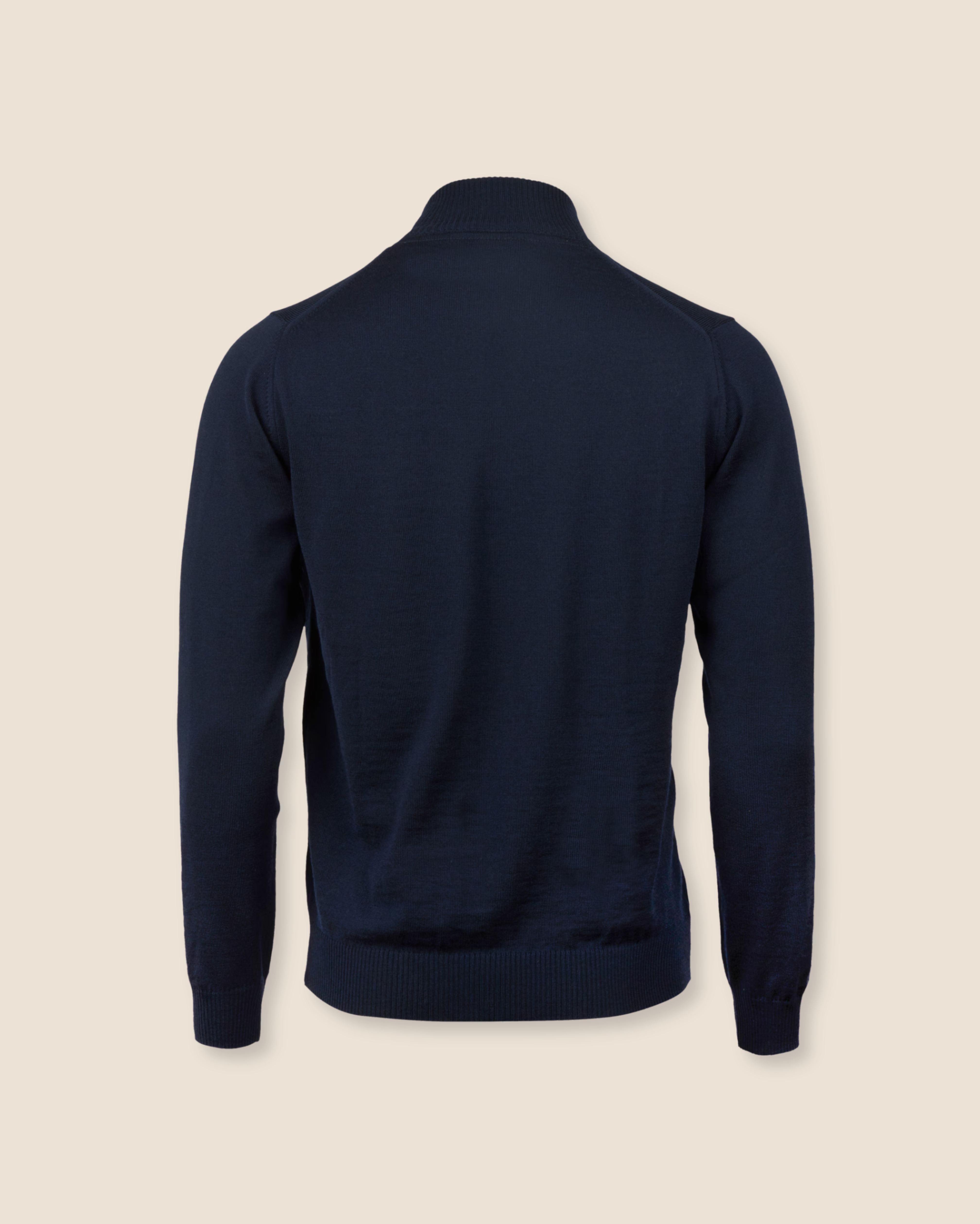 Merino Full Zip Cardigan - Navy
