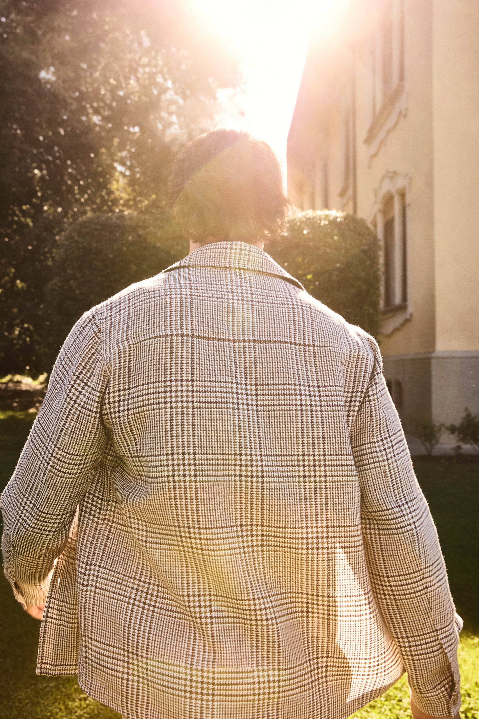 Overshirt Ruter - Brun/rød