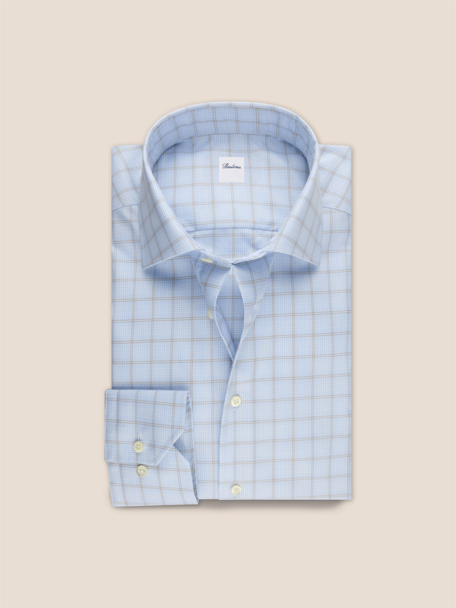 Regular Fit Cotton Twill dresskjorte fra Stenströms.