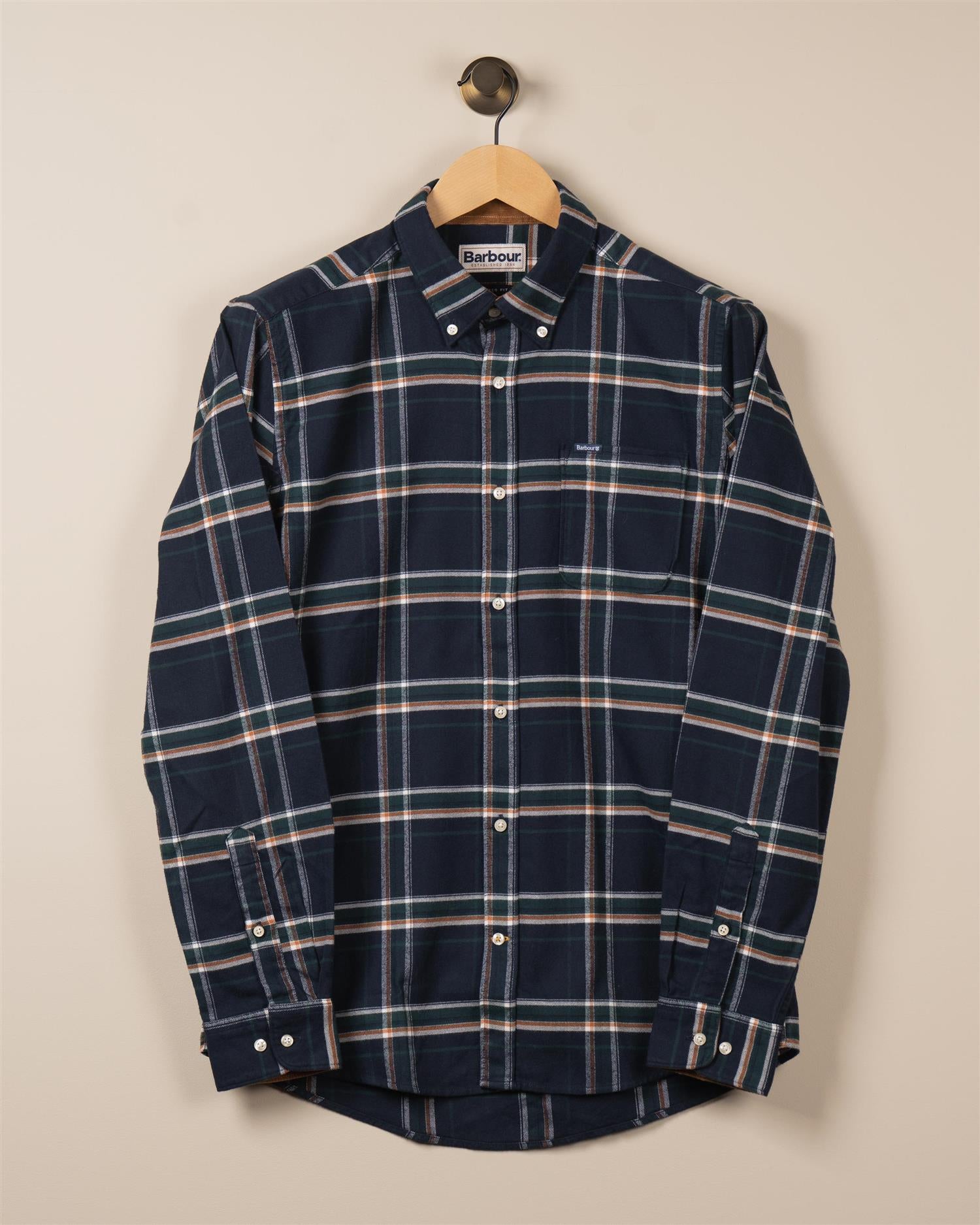 Barbour Ronan Tailored Checked - Inky Blue_front