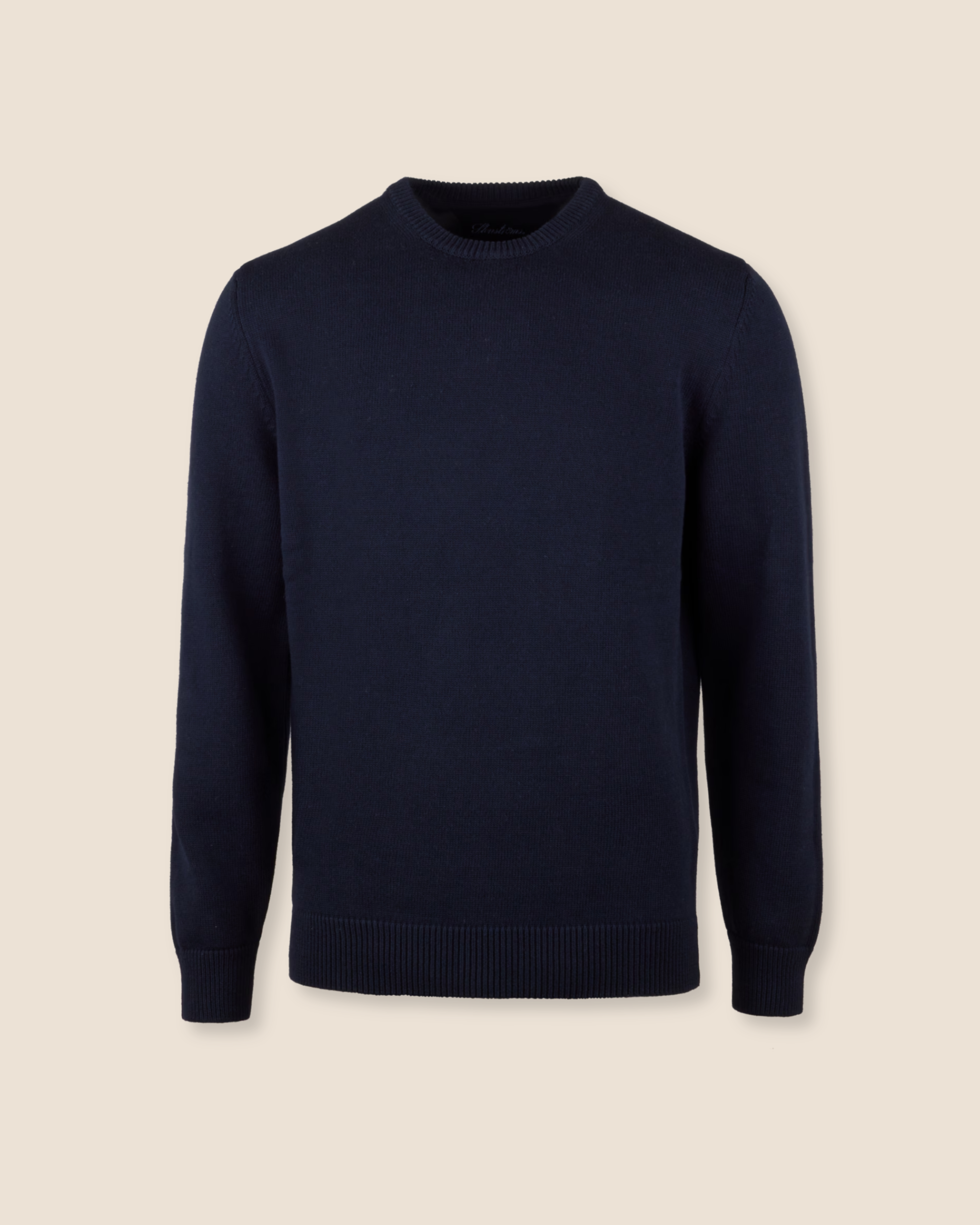 Rundhals Genser Bomull - Navy
