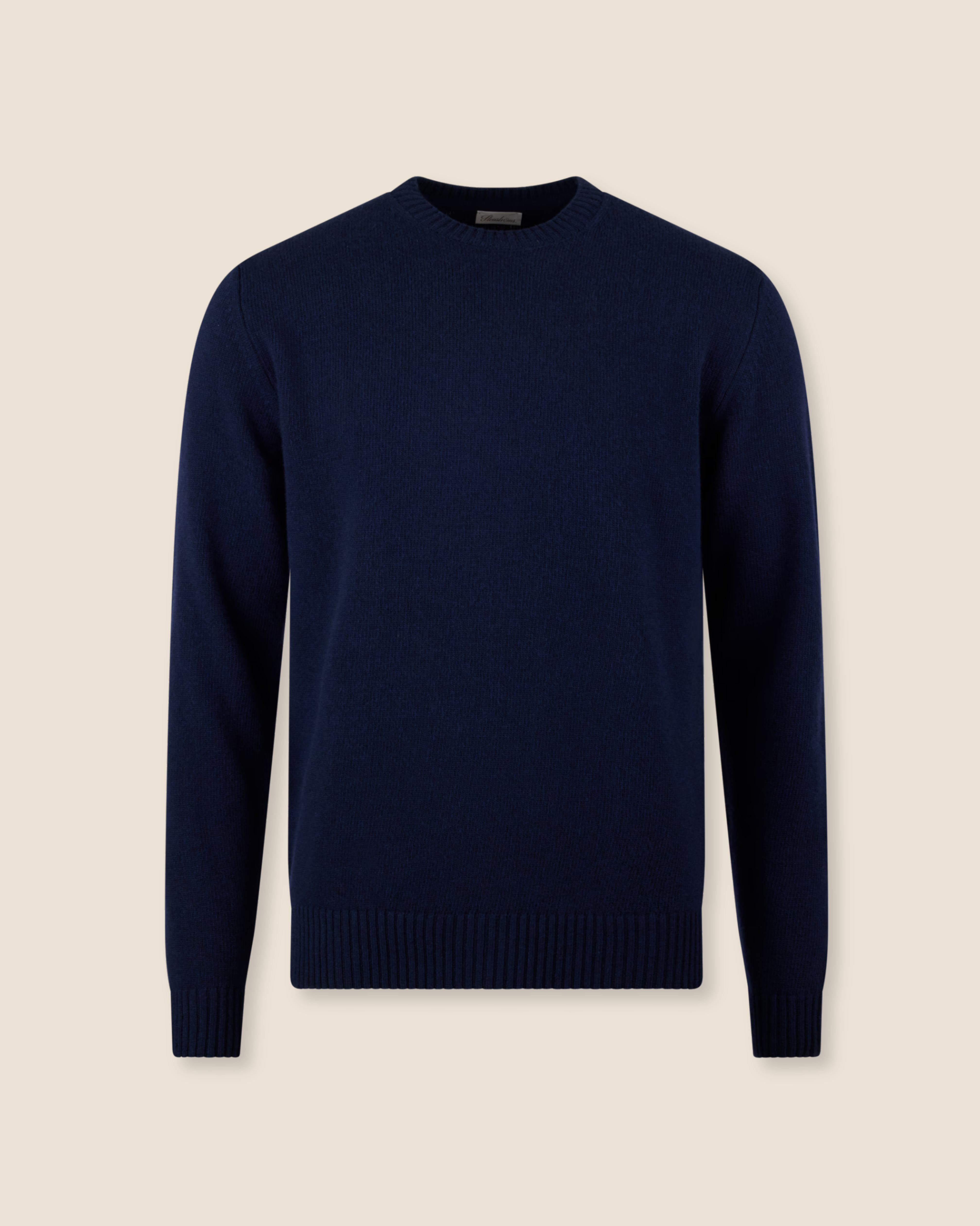 Merino Genser Rundhals - Navy