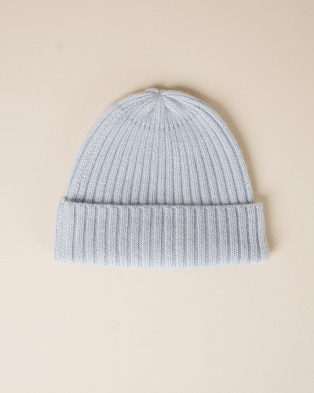 Soft Rib Cashmere - Lys blå