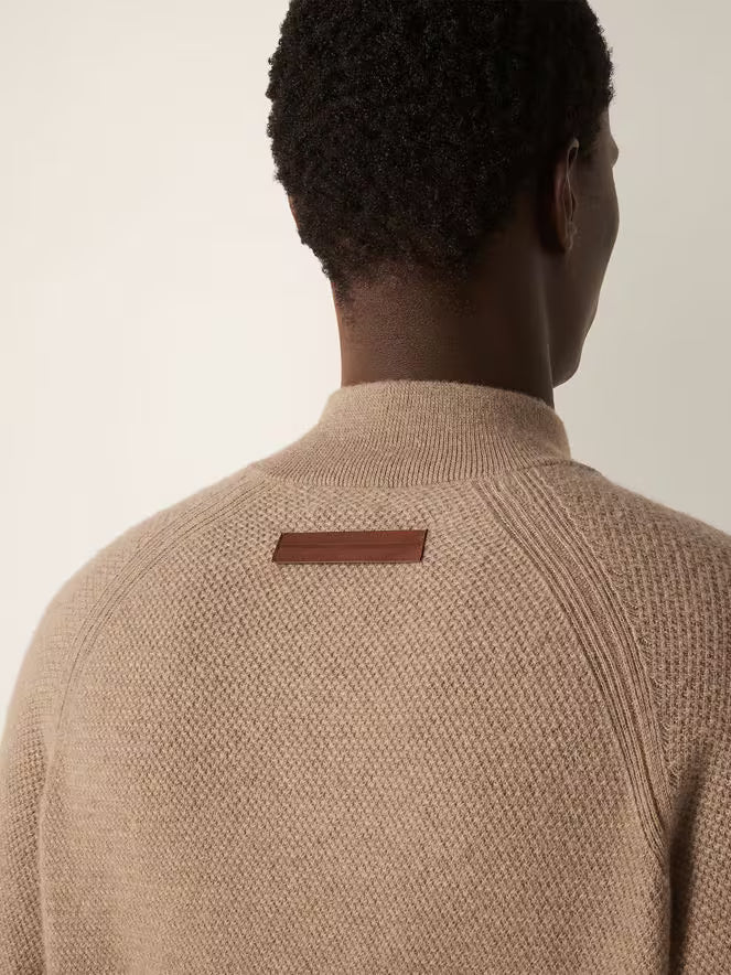 Mélange Oasi Cashmere Zip - Beige