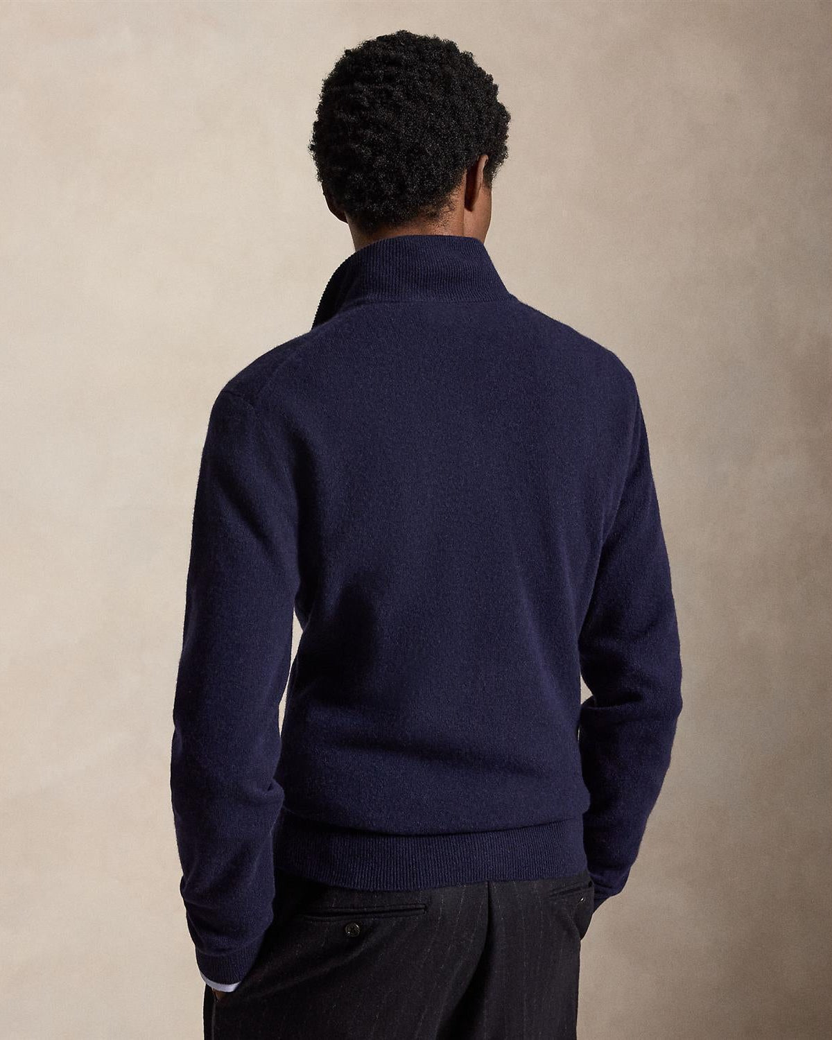 Merino Half Zip - Navy