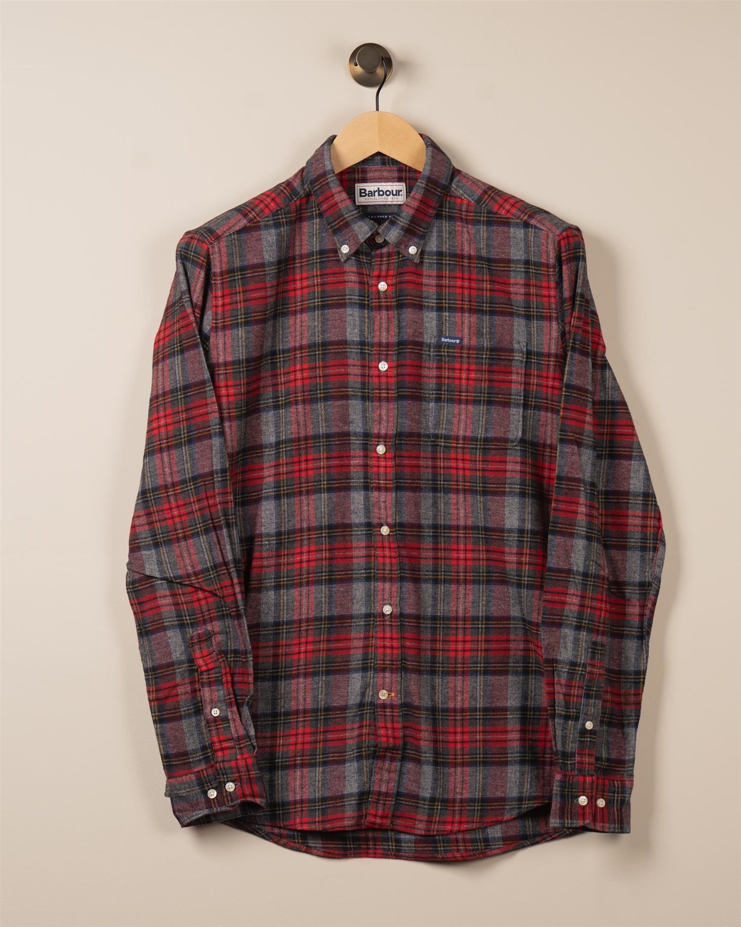 Barbour Ashroad Checked - red