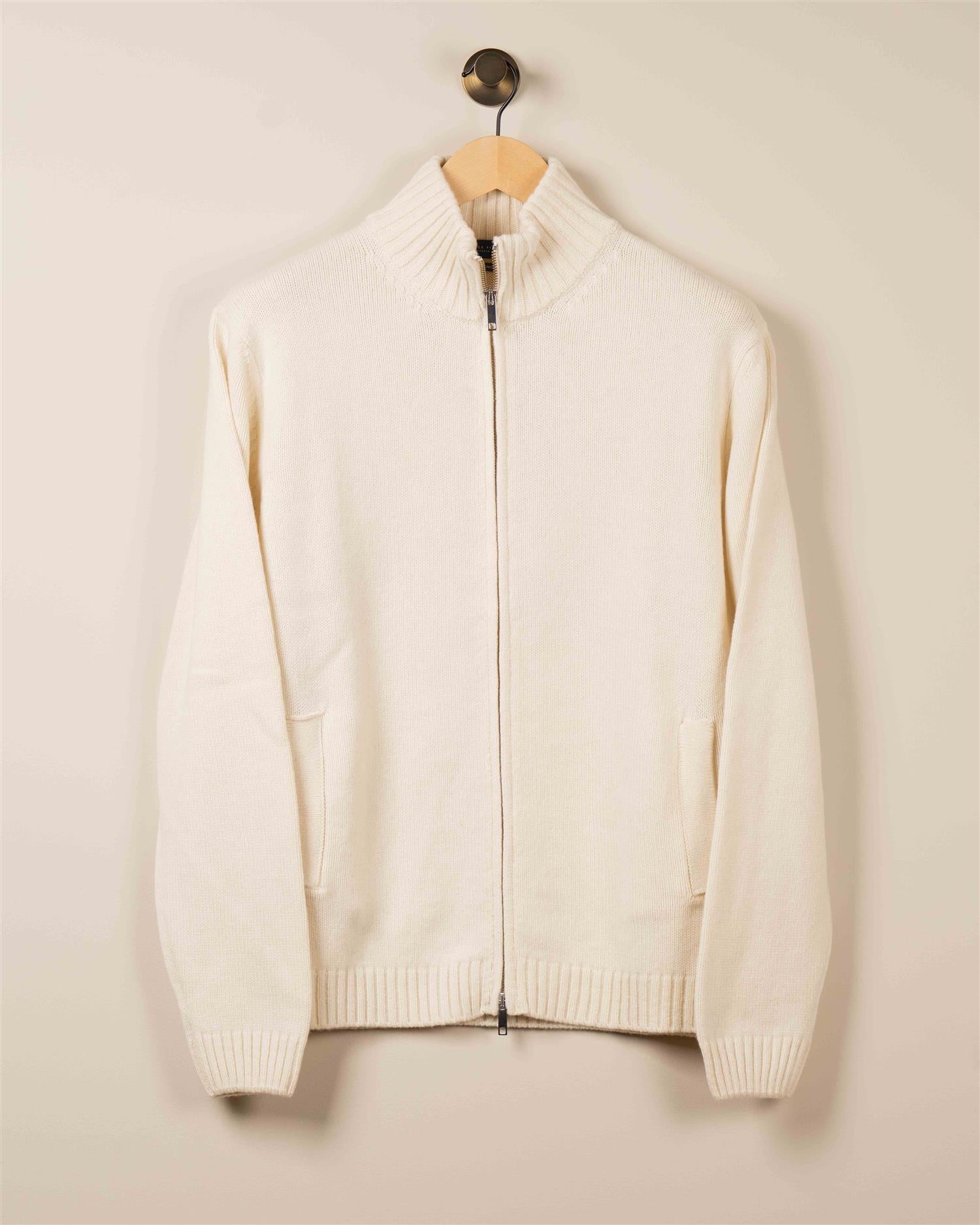 Full Zip Cardigan - Krem