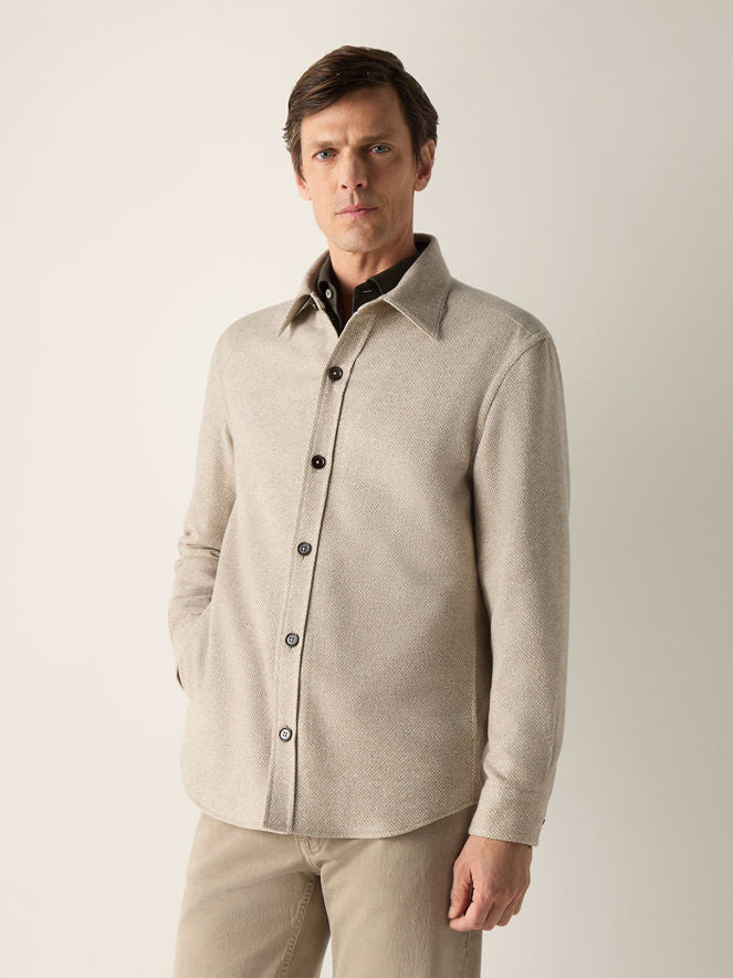 Casmere And Silk Donga Overshirt