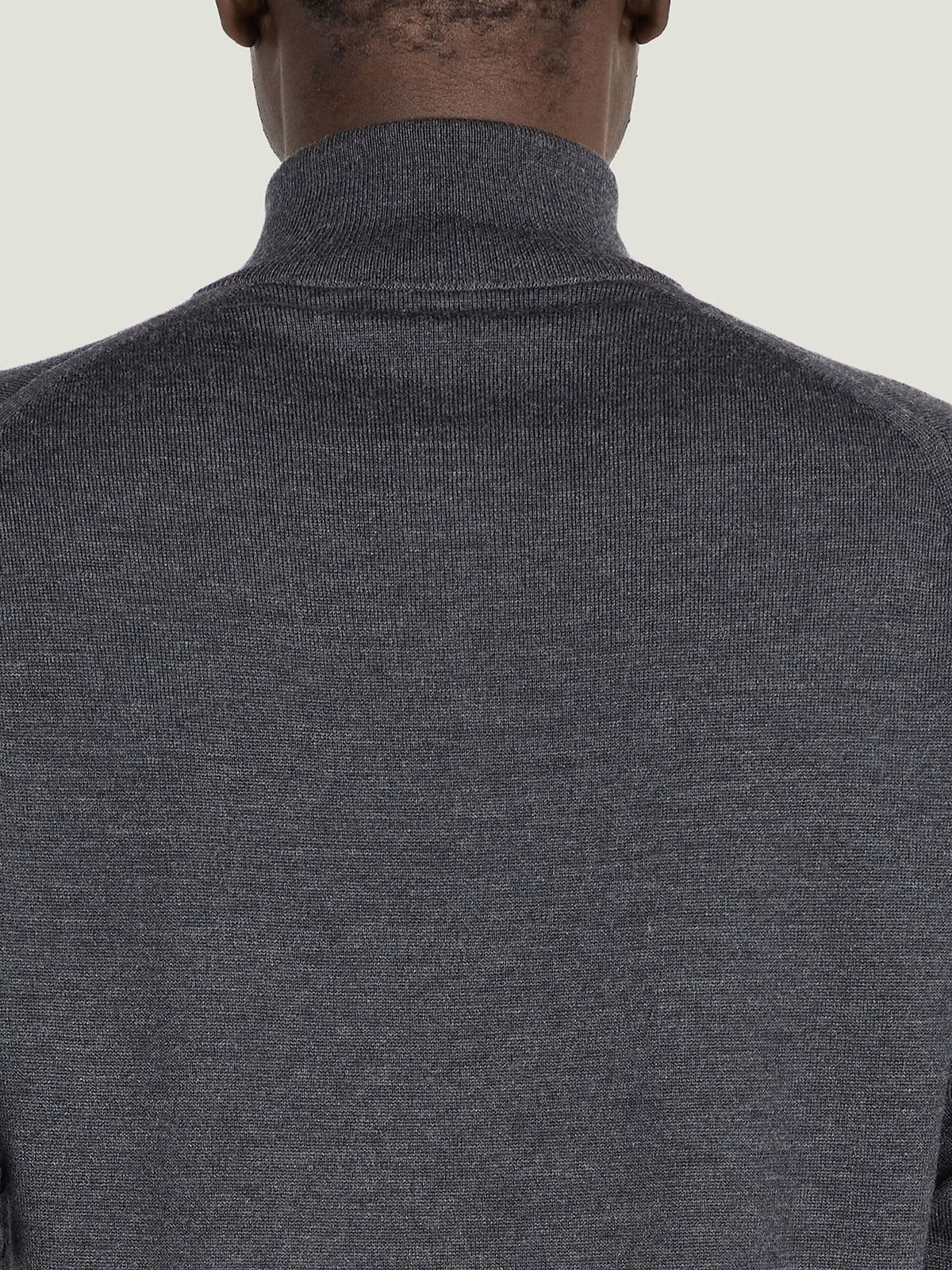 Half Zip Turtle Neck - Grå