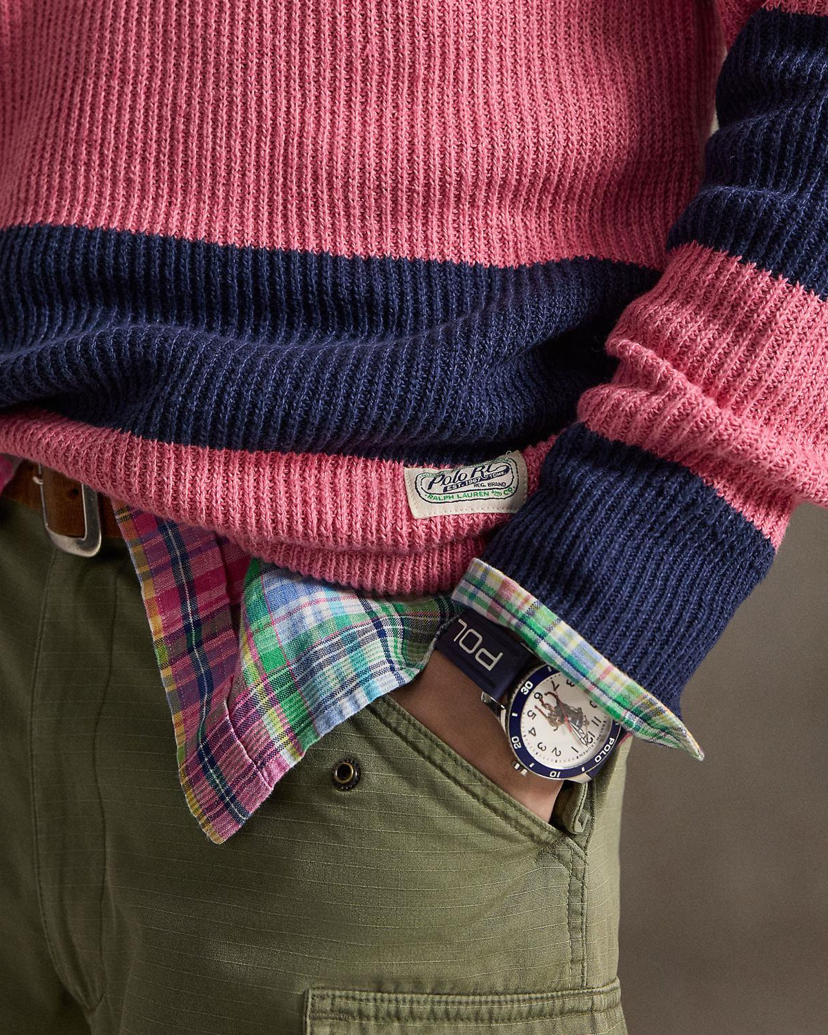 Polo Genser - Rosa/Navy