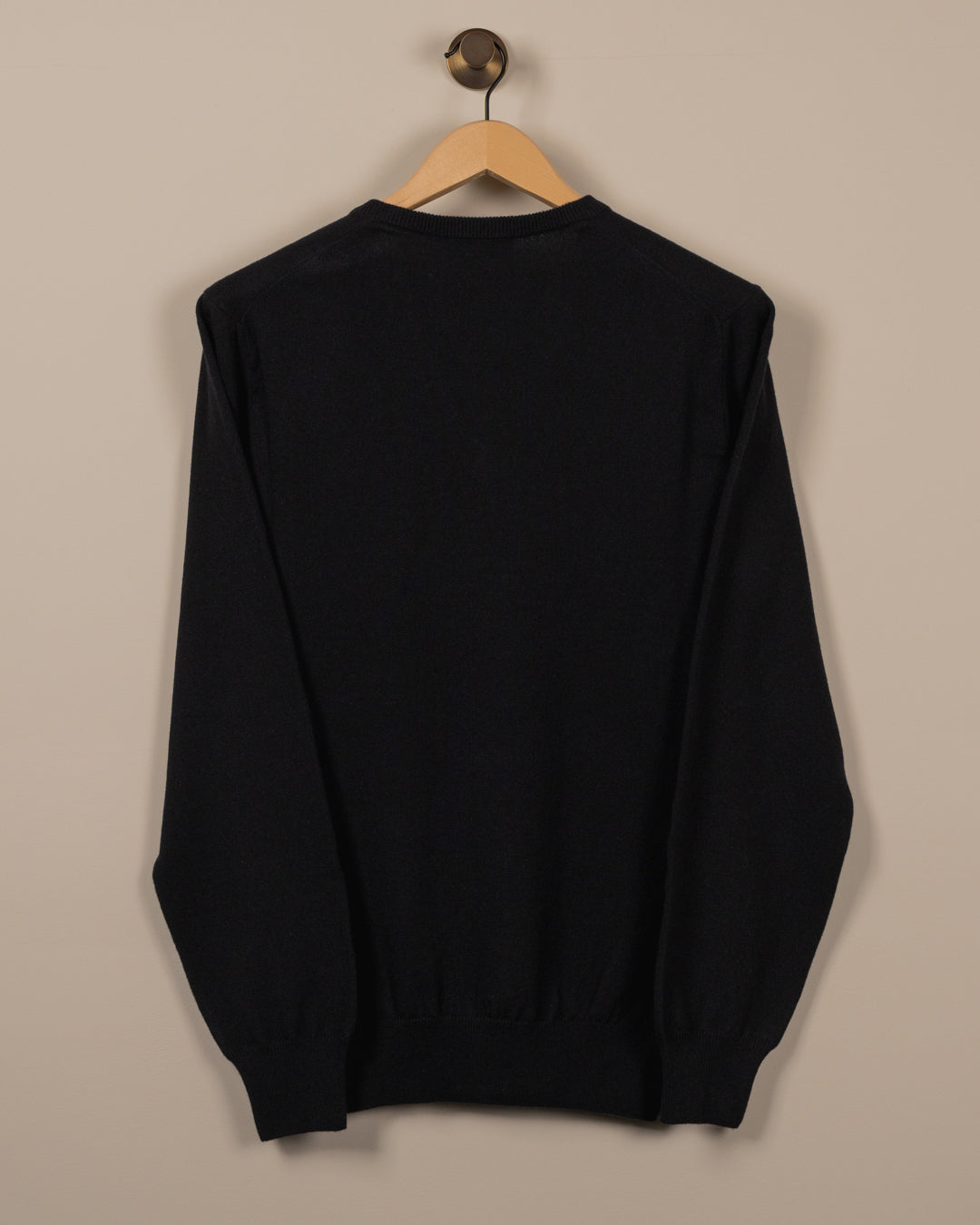 Cashmere V-Hals genser - Sort