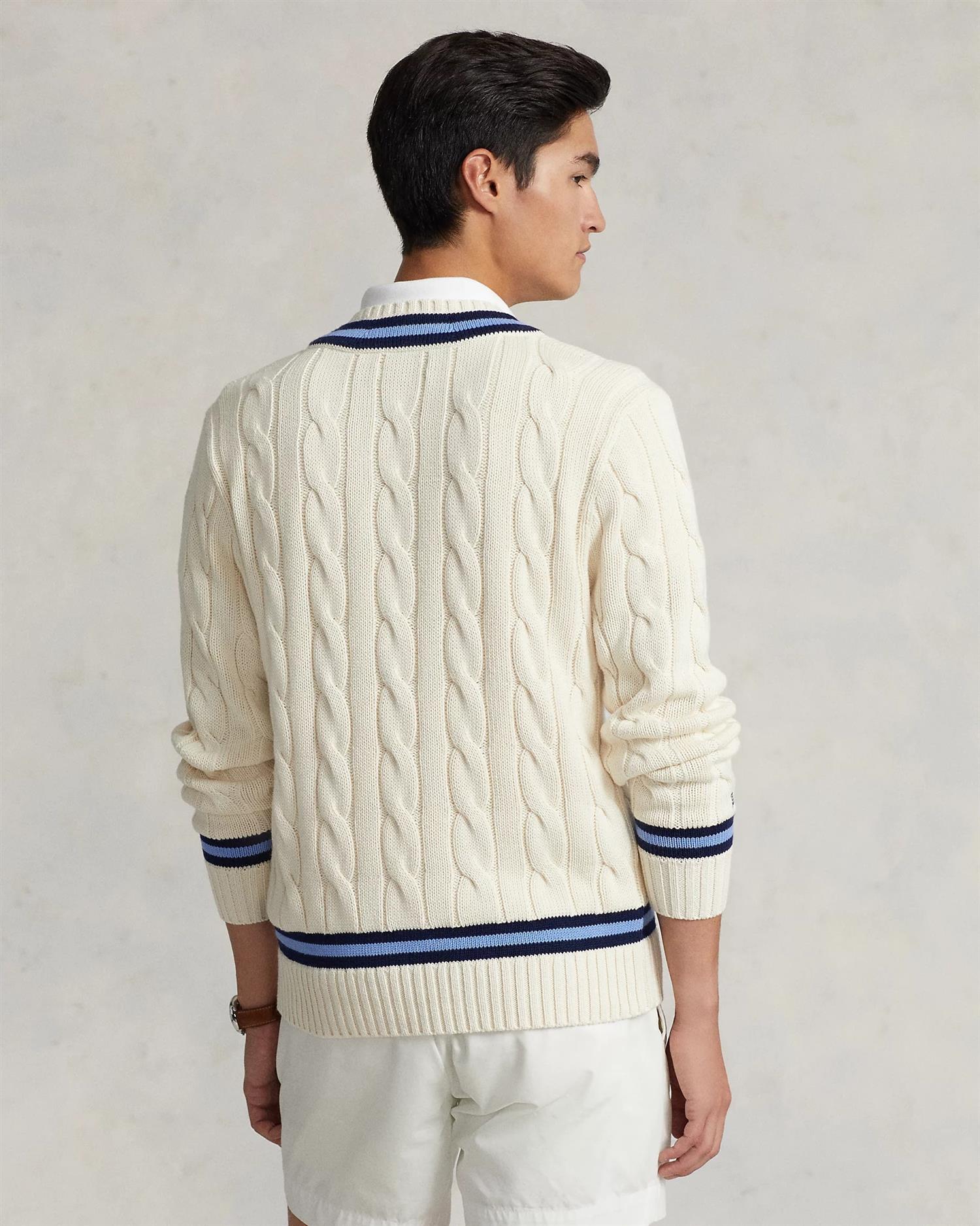 The Iconic Cricket Jumper - Krem-Polo Ralph Lauren-www.gunnaroye.no