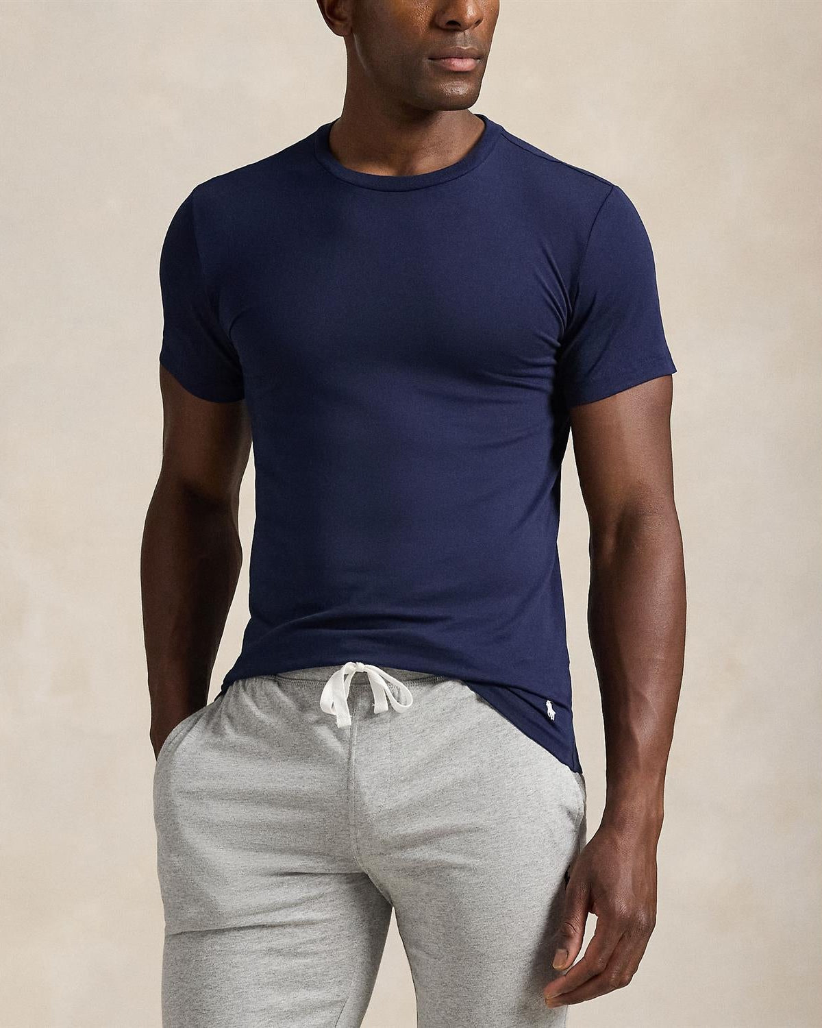 Classic 2 pk Rundhals - Navy