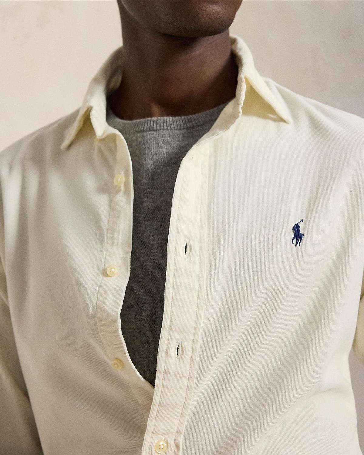 Cordroy custom fit - Krem
