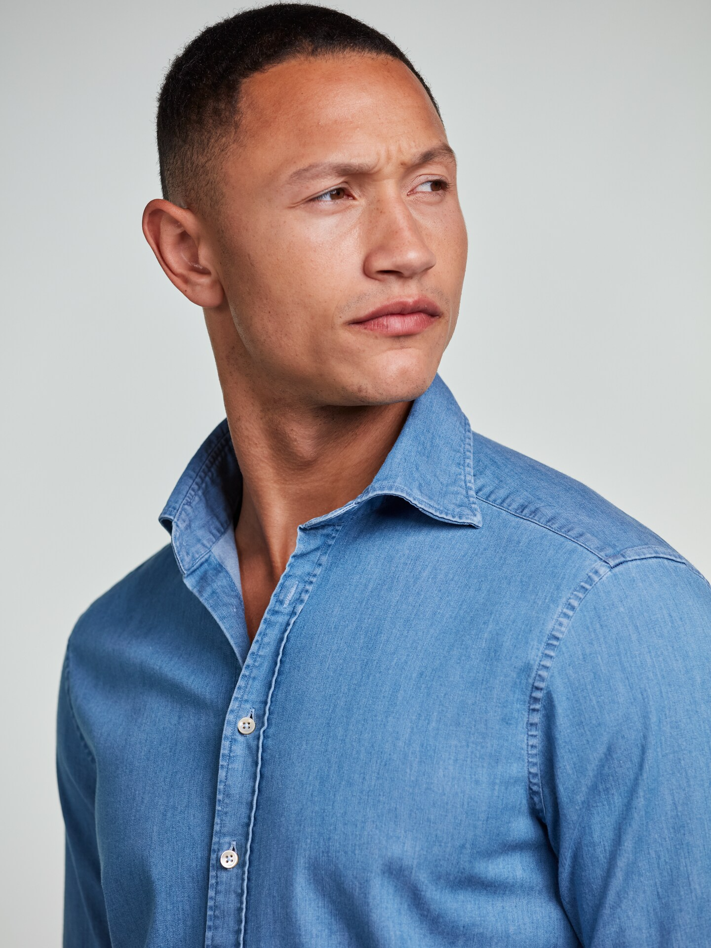 Skjorte Slimline - Denim