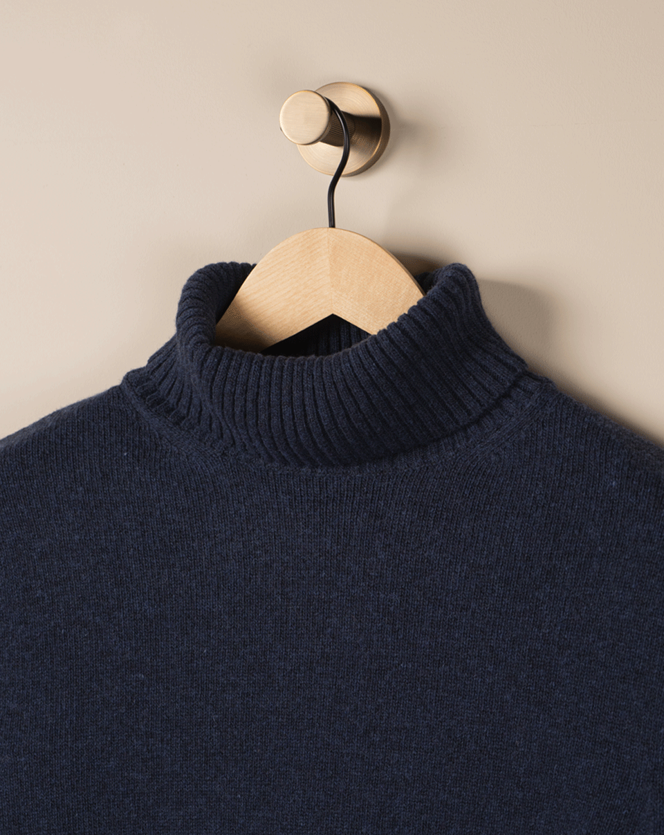 Roll Neck Navy