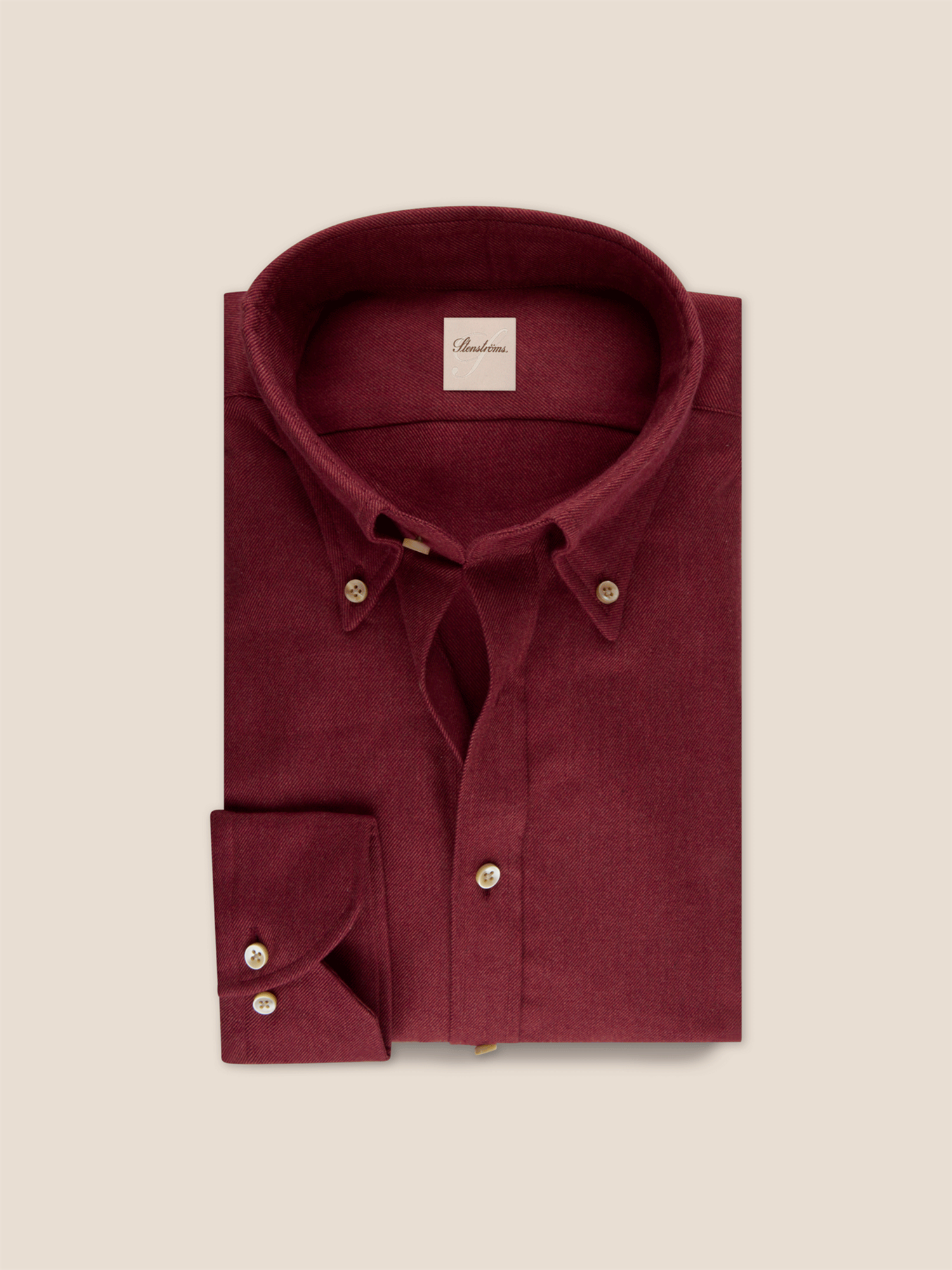Regular Flanell Skjorte - Burgunder