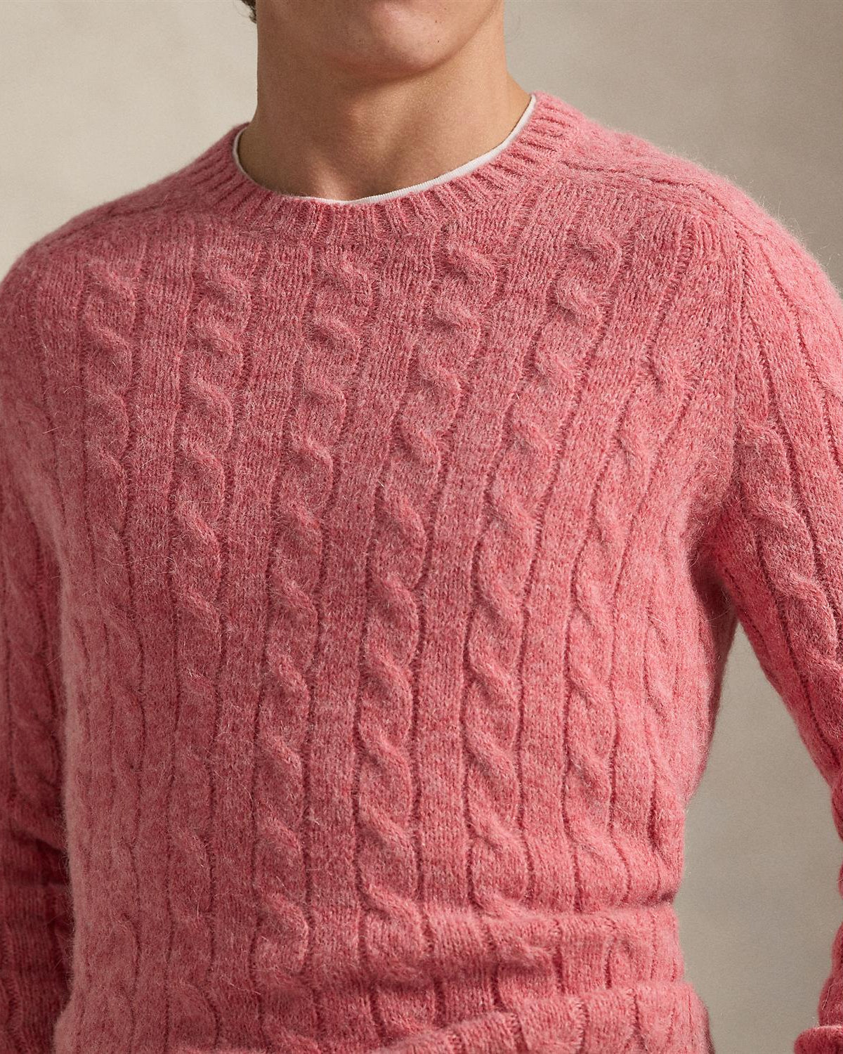 Flette Genser Alpaca Blend - Rosa