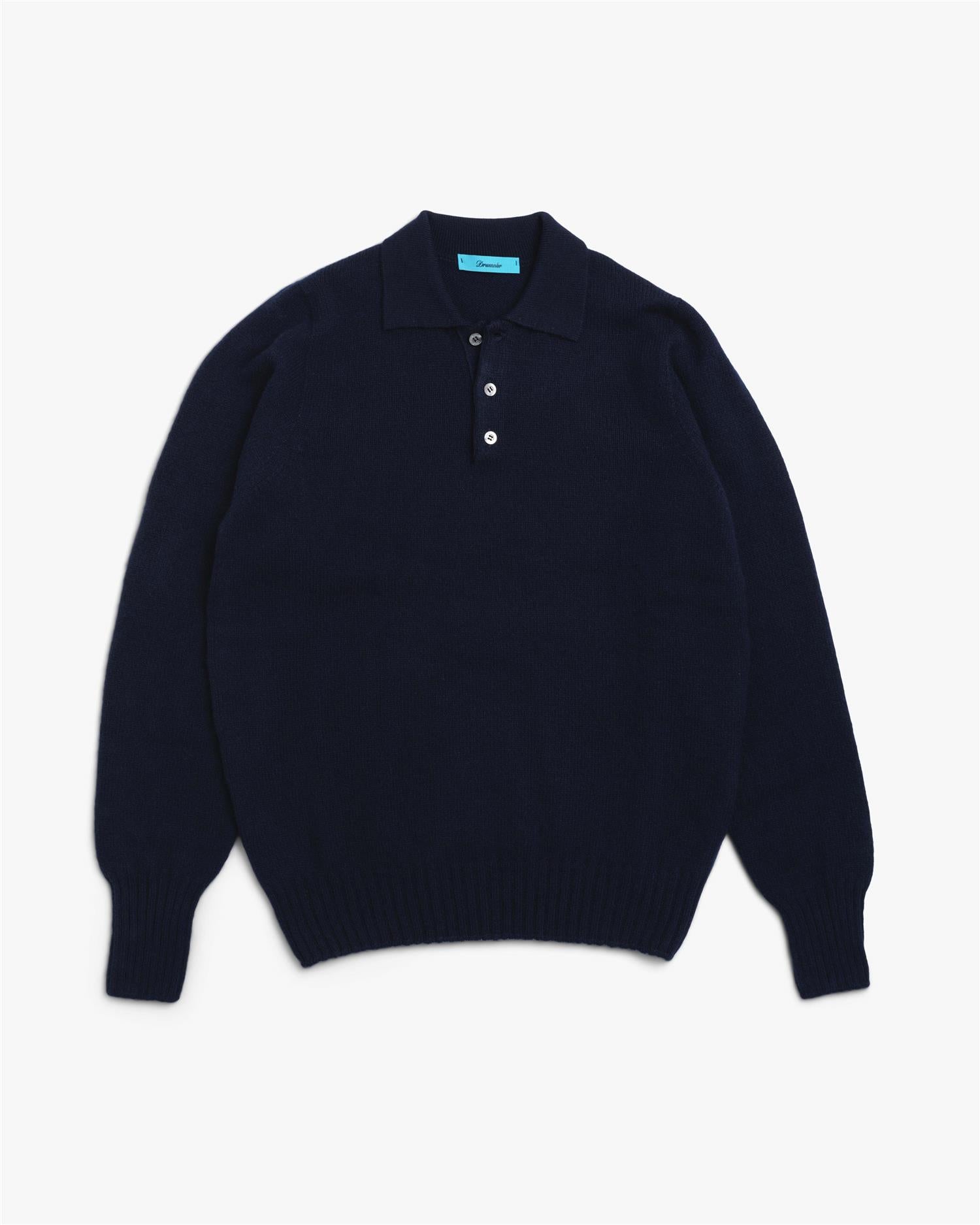 Skjortegenser - Navy-Drumohr-www.gunnaroye.no