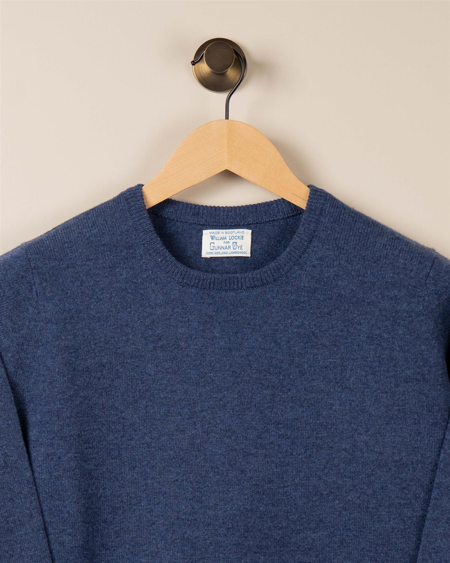 Rundhals Genser - Blå