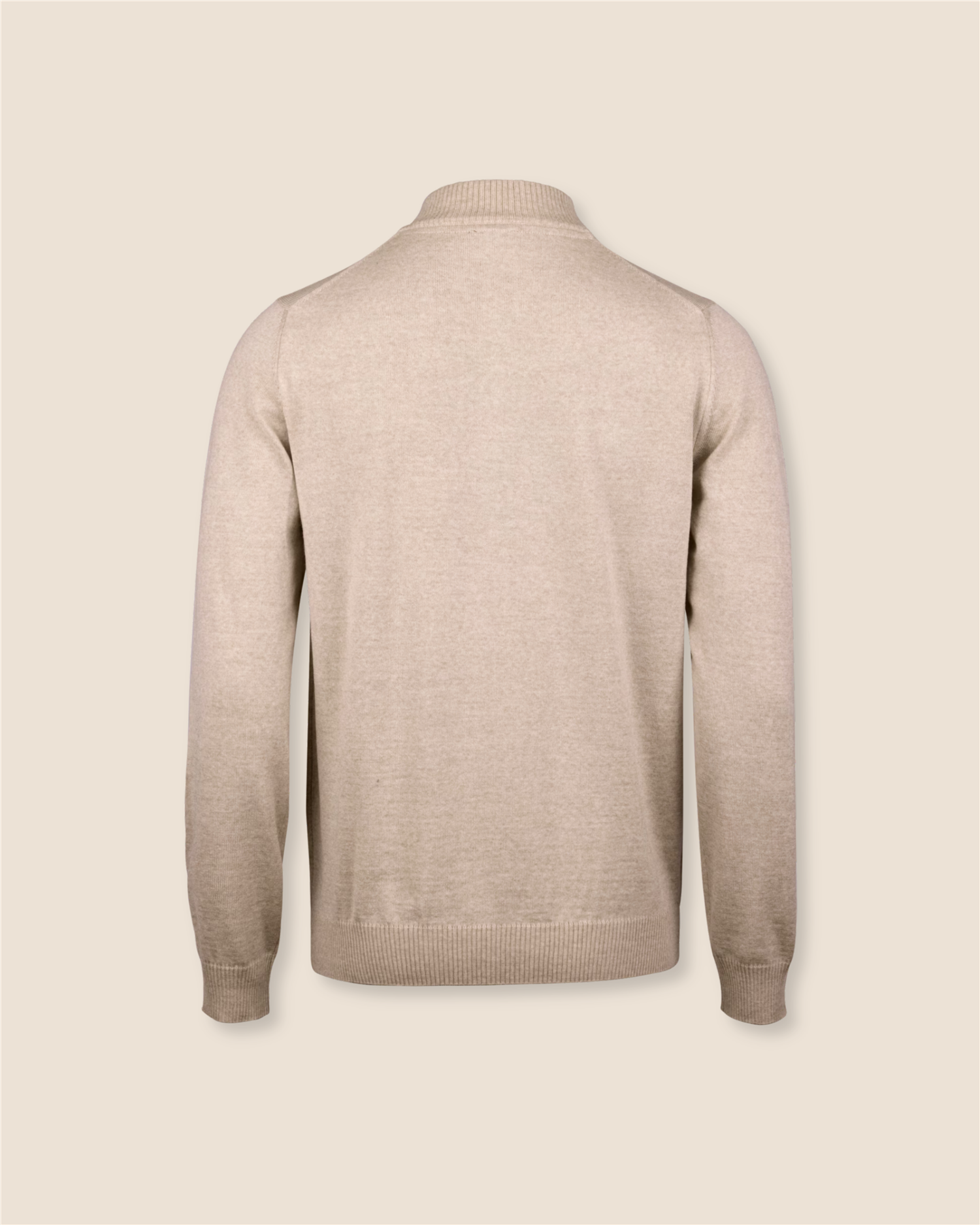 Half-Zip Merino - Beige