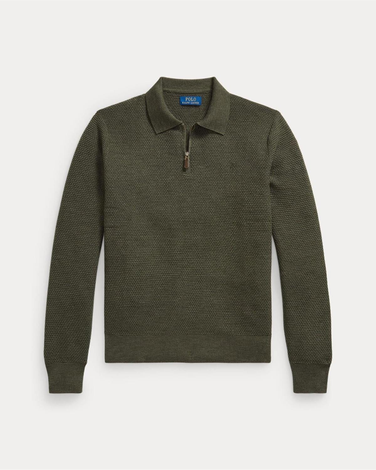 Skjortegenser Merino - Oliven