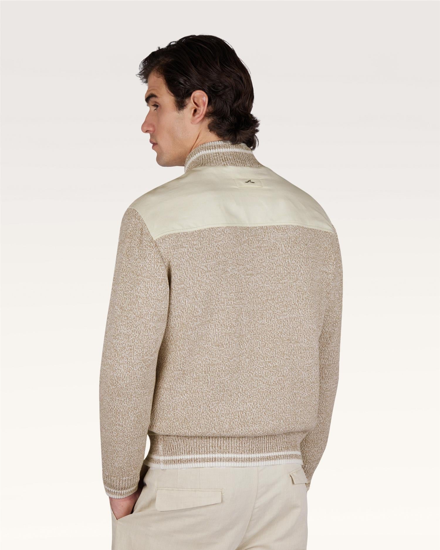Hybrid bomber i lin & Piuma Bomull