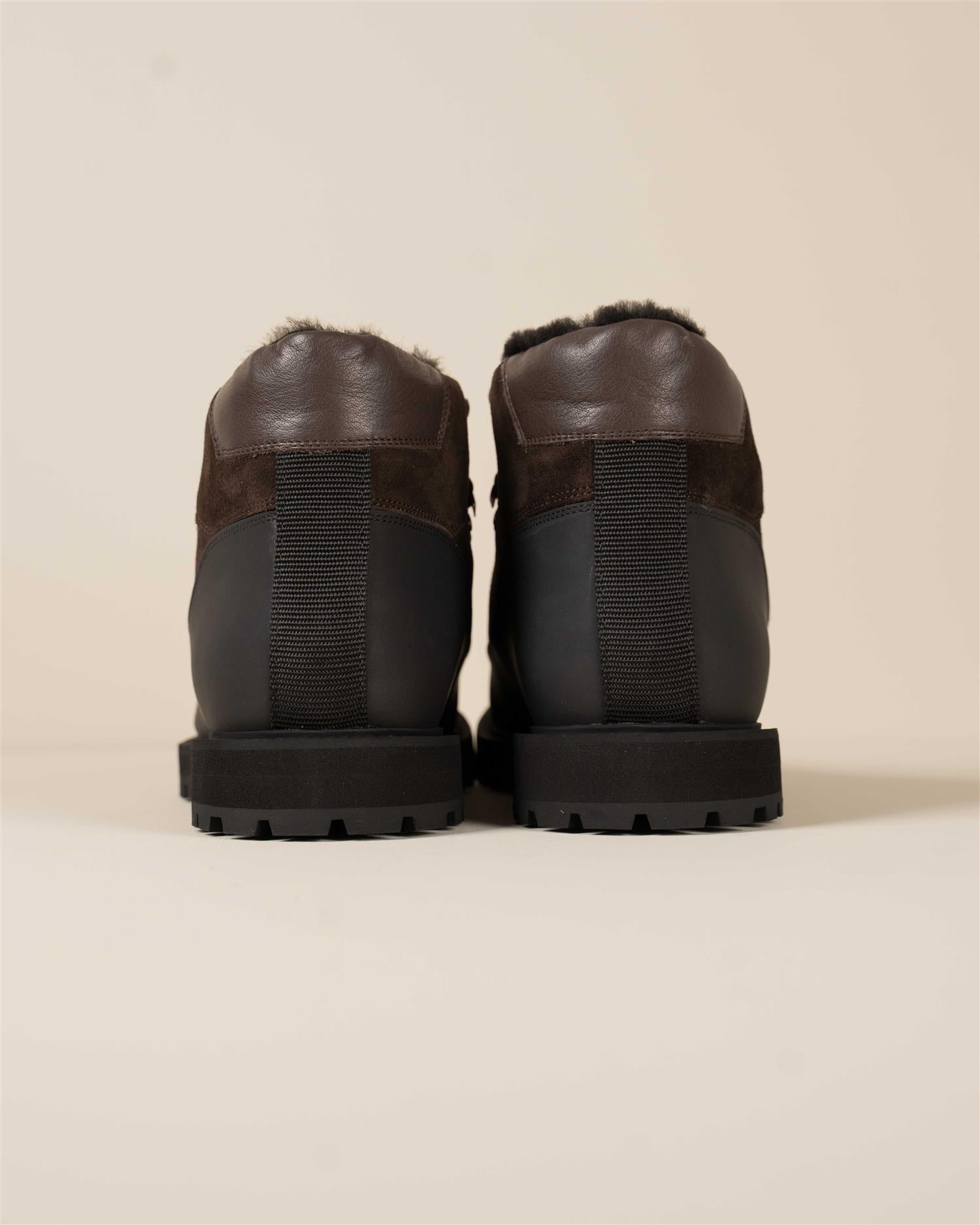 Terrein Boot W/Rubber Panel and Sherling - Brun
