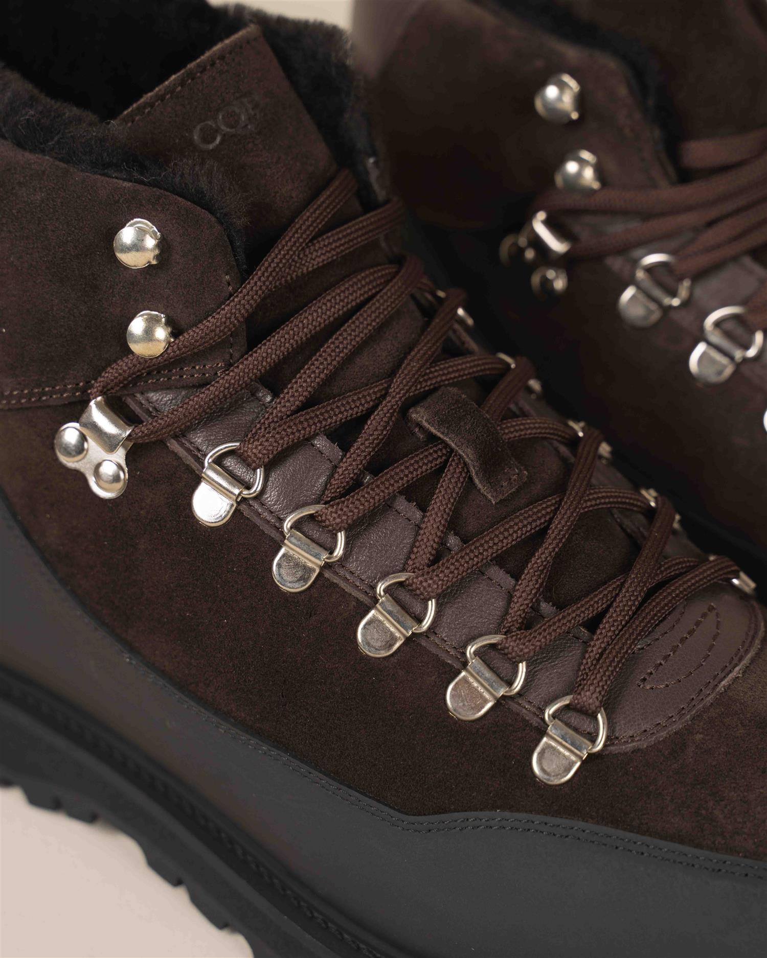 Terrein Boot W/Rubber Panel and Sherling - Brun
