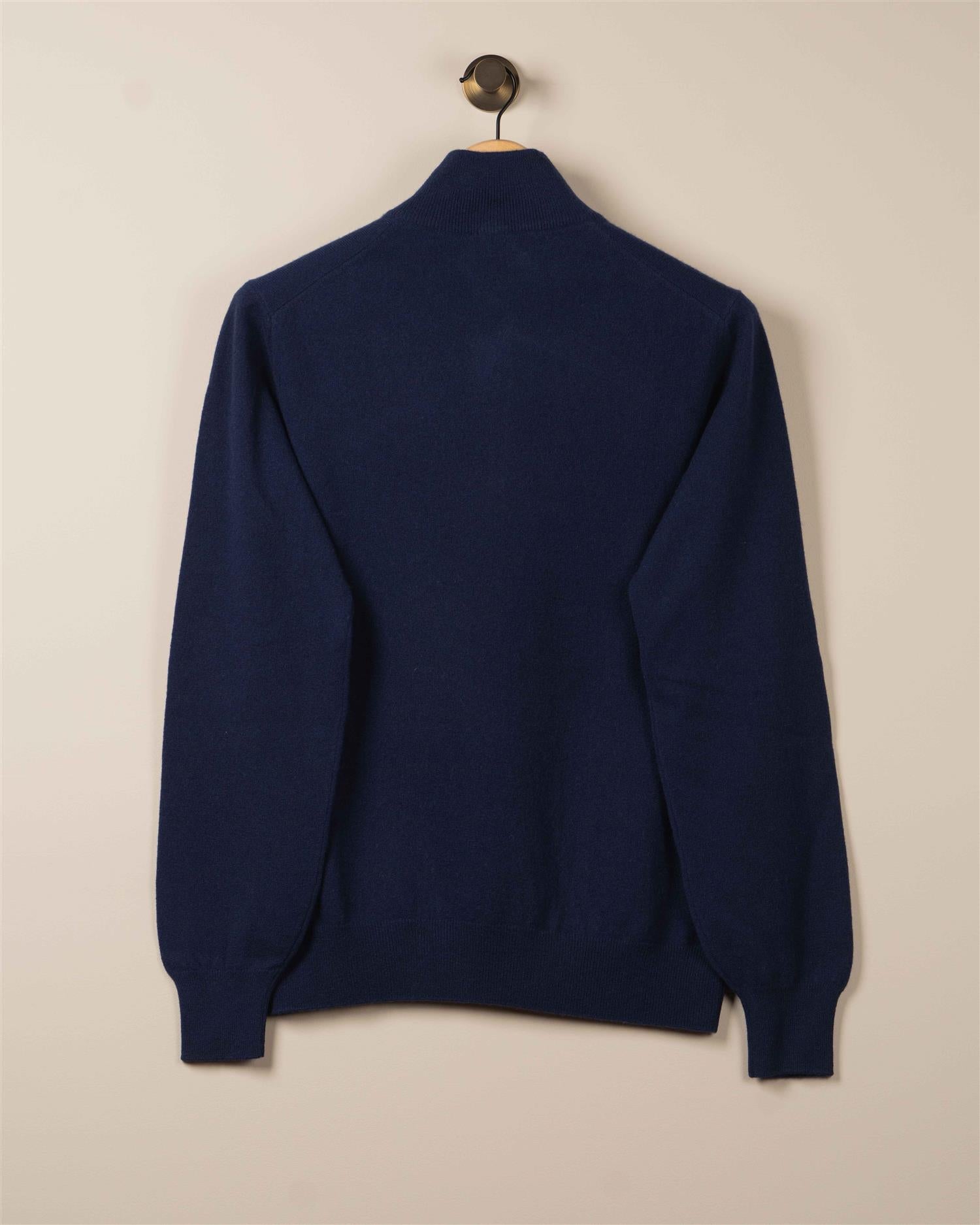 Kashmir Half-Zip m/Kontrast- Navy