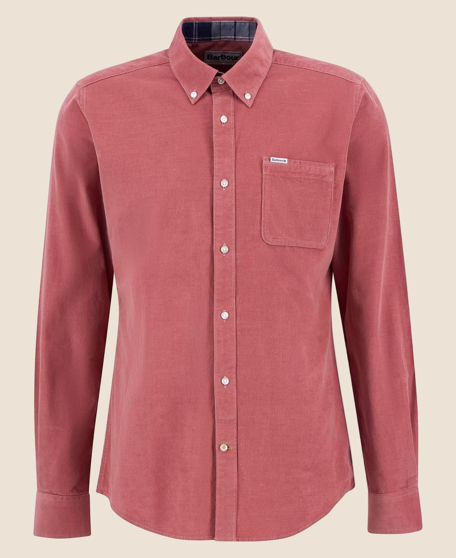 Kord skjorte i en legeant rosa farge