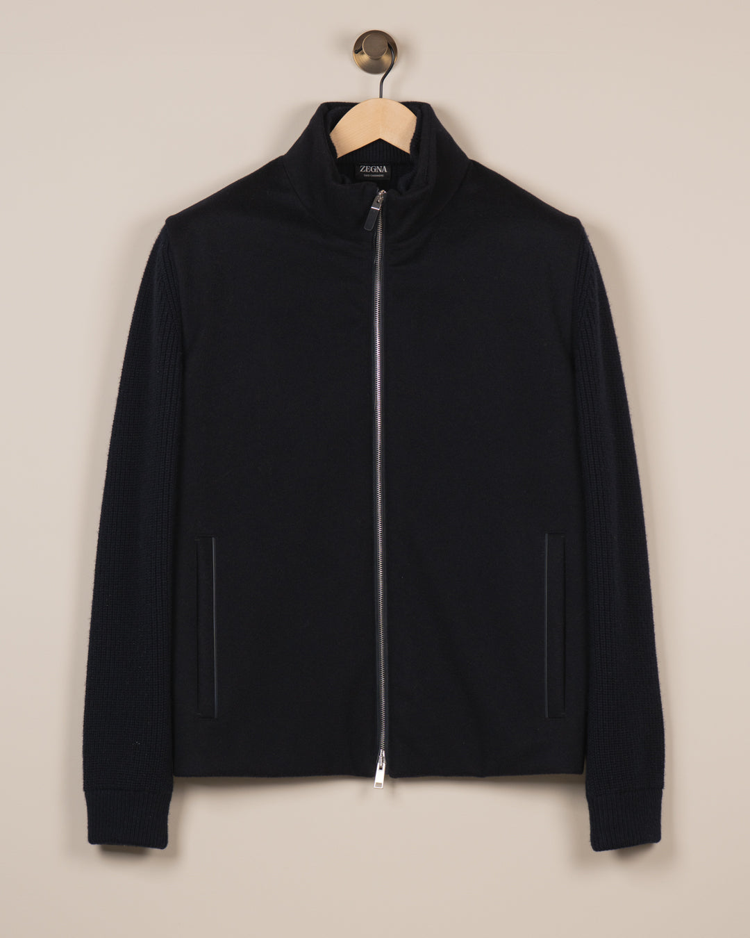 Oasi Cashmere Bomber Jacket - Navy