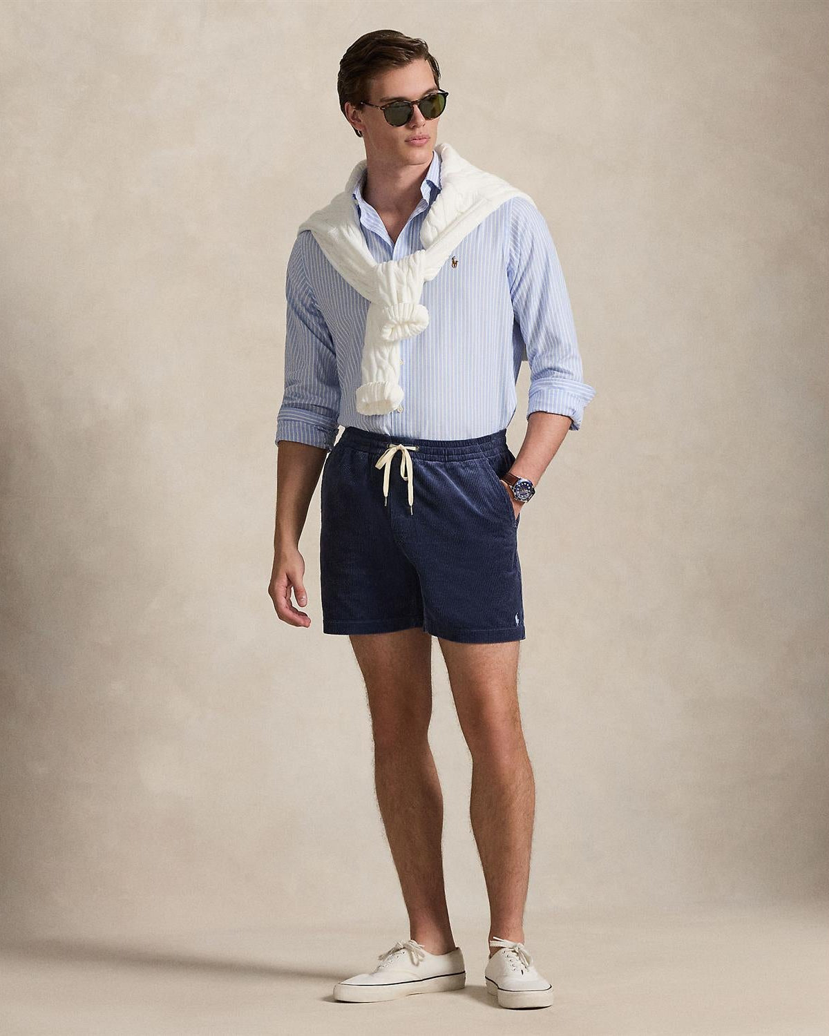 Cord Shorts - Navy