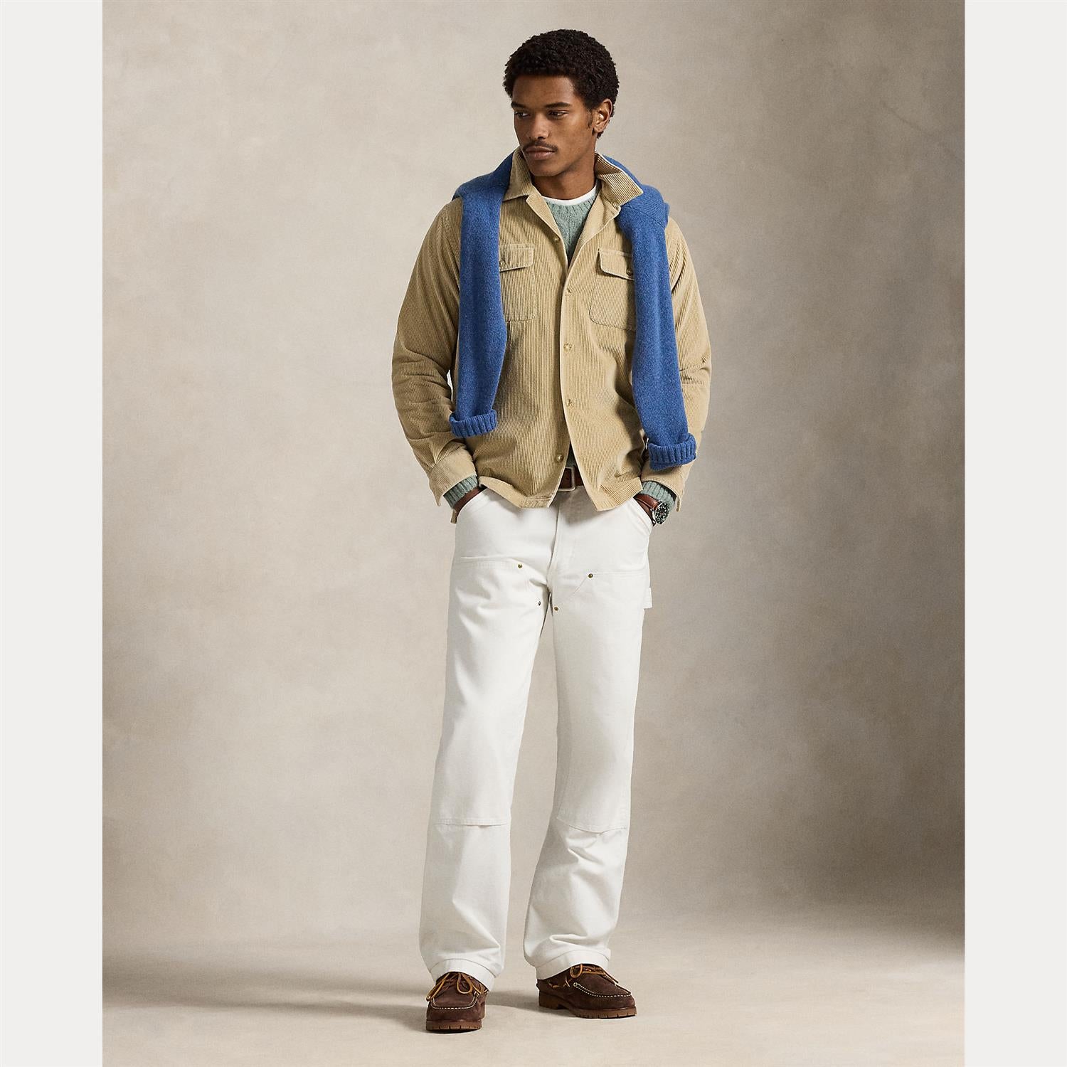 Cord Skjorte - Beige