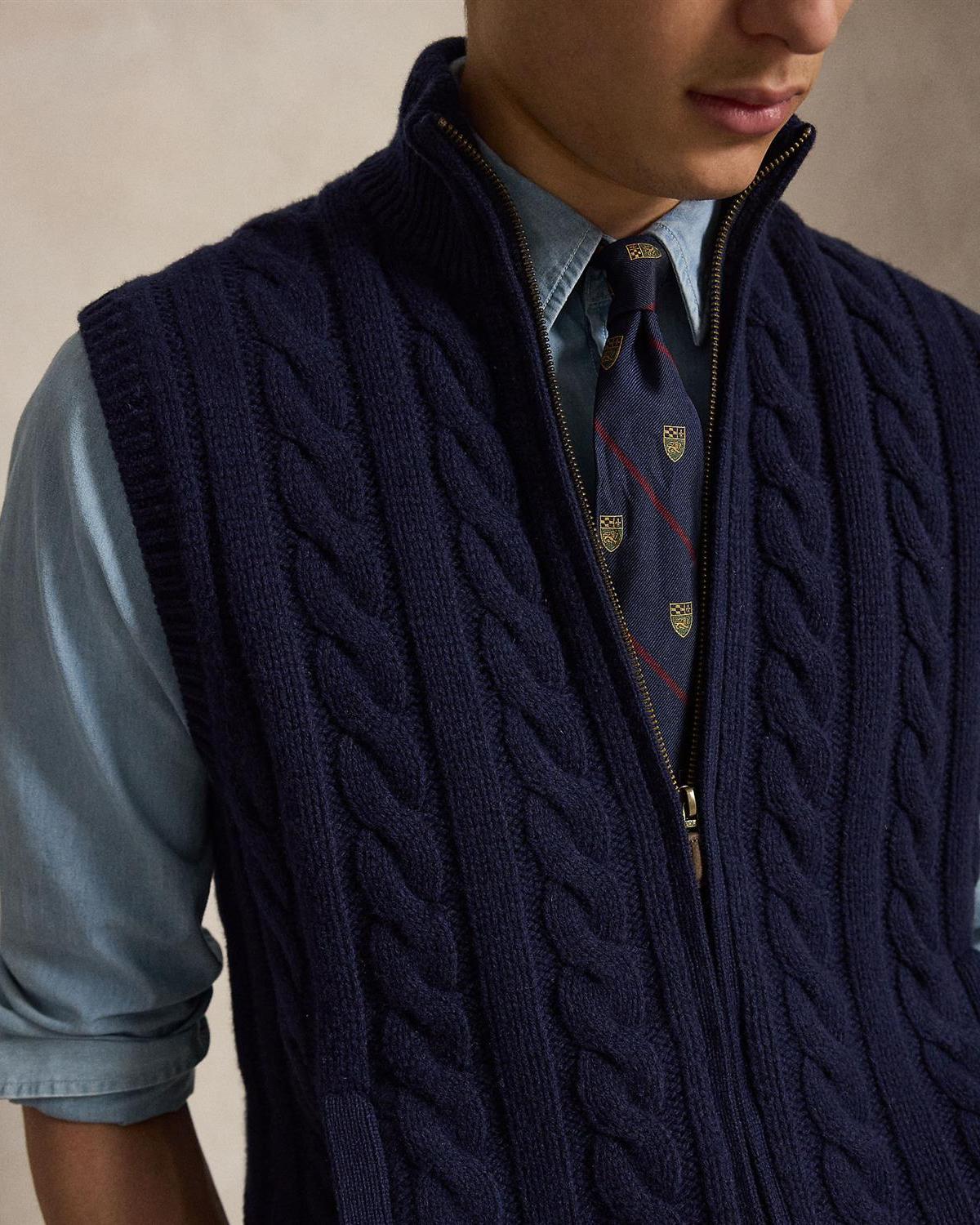 Vest m/Zip - Navy