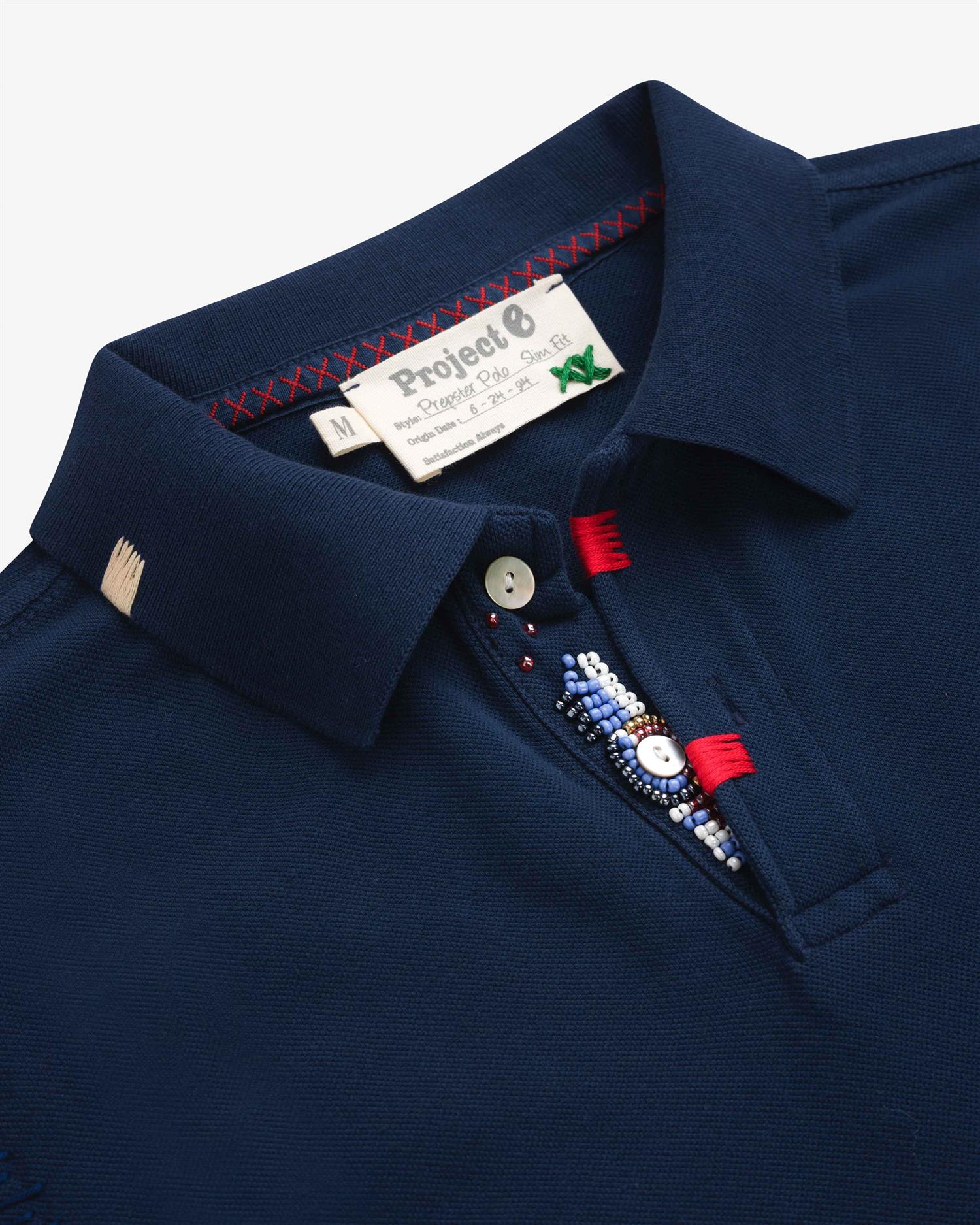 Prepster Polo Pearls - Navy