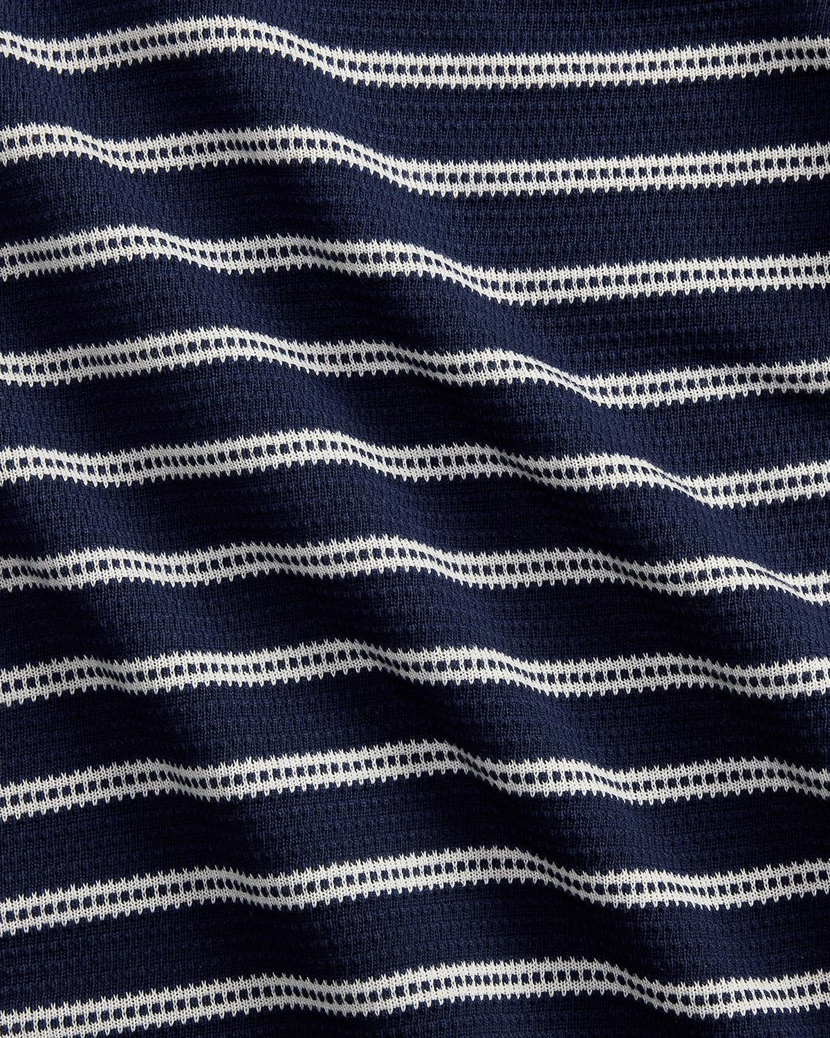 Kortermet stripete skjorte - Navy/Hvit