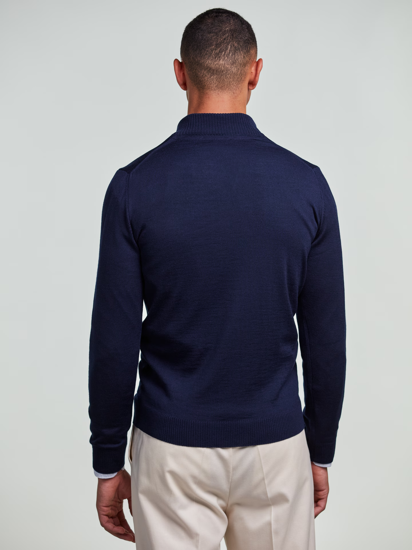 Half-Zip Merino - Navy