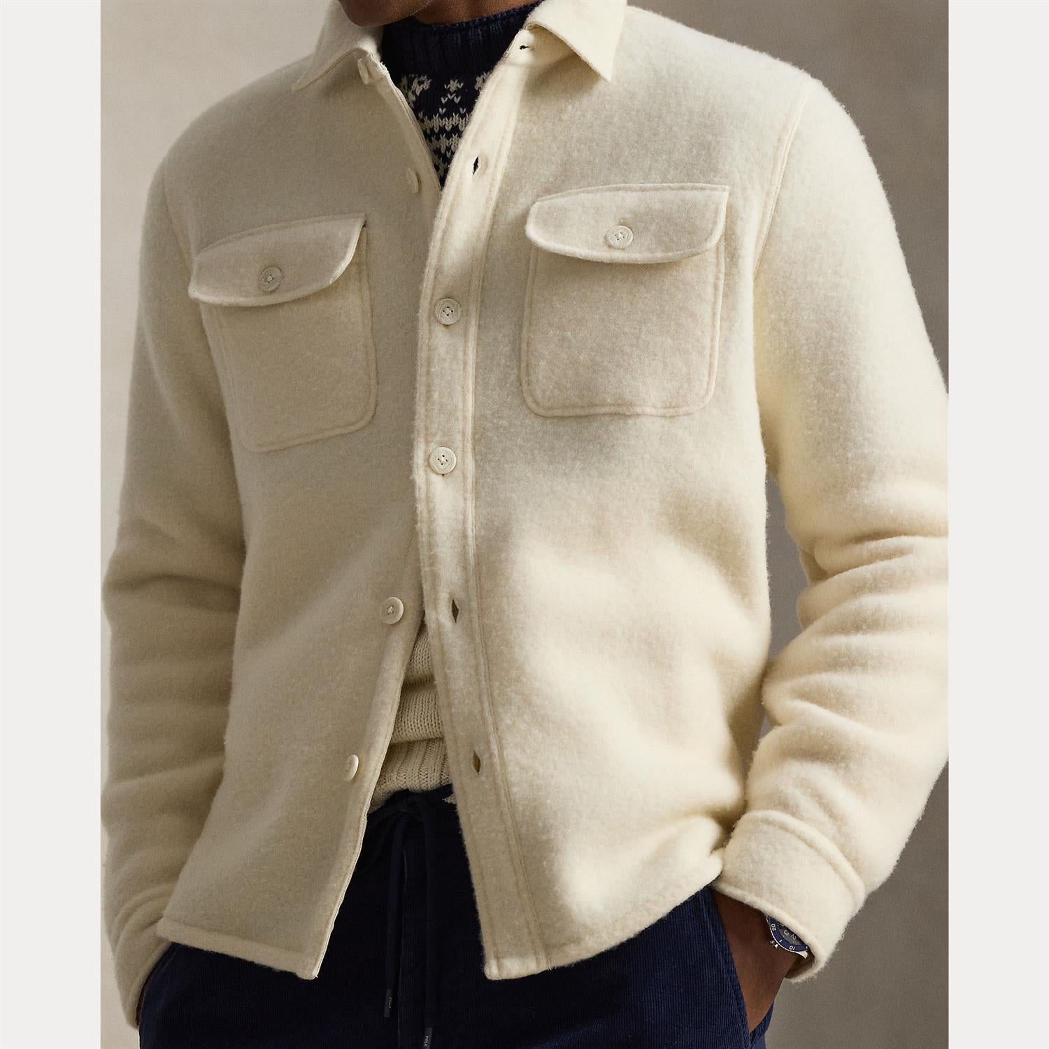 Overshirt Ull - Krem