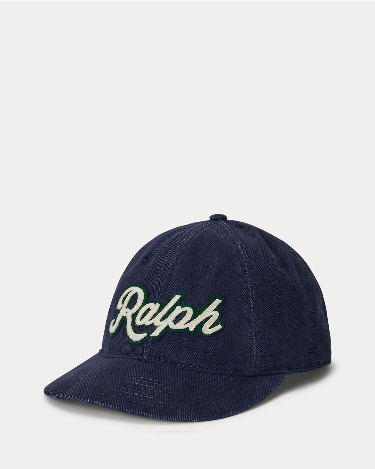 Caps med broderi - Mørkeblå