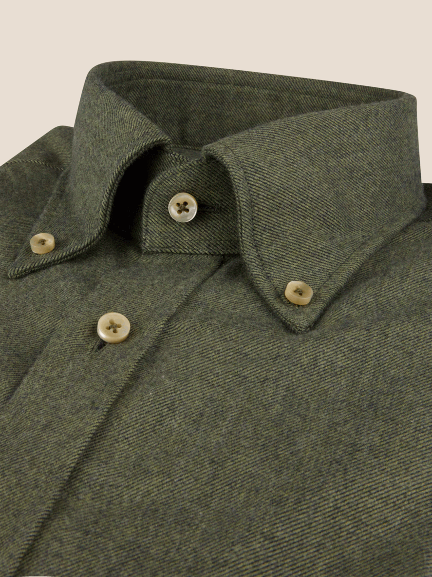 Regular Flanell Skjorte - Grønn