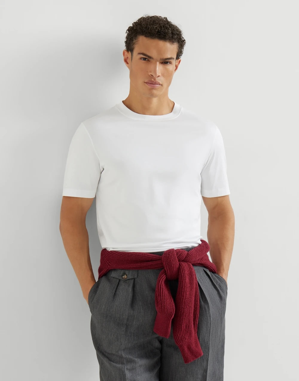 Bomull Jersey Crew Neck T-shirt