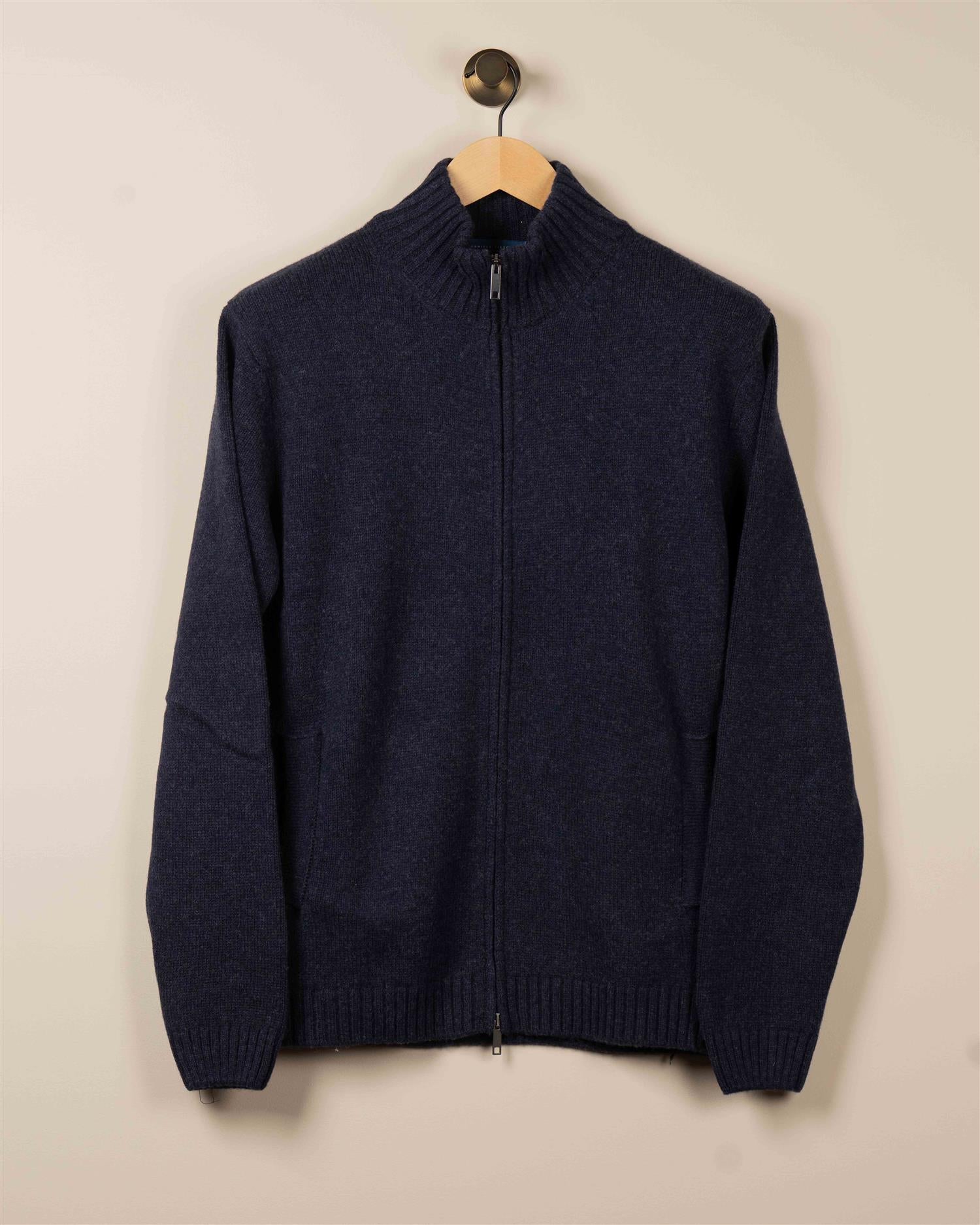 Full Zip Cardigan - Navy