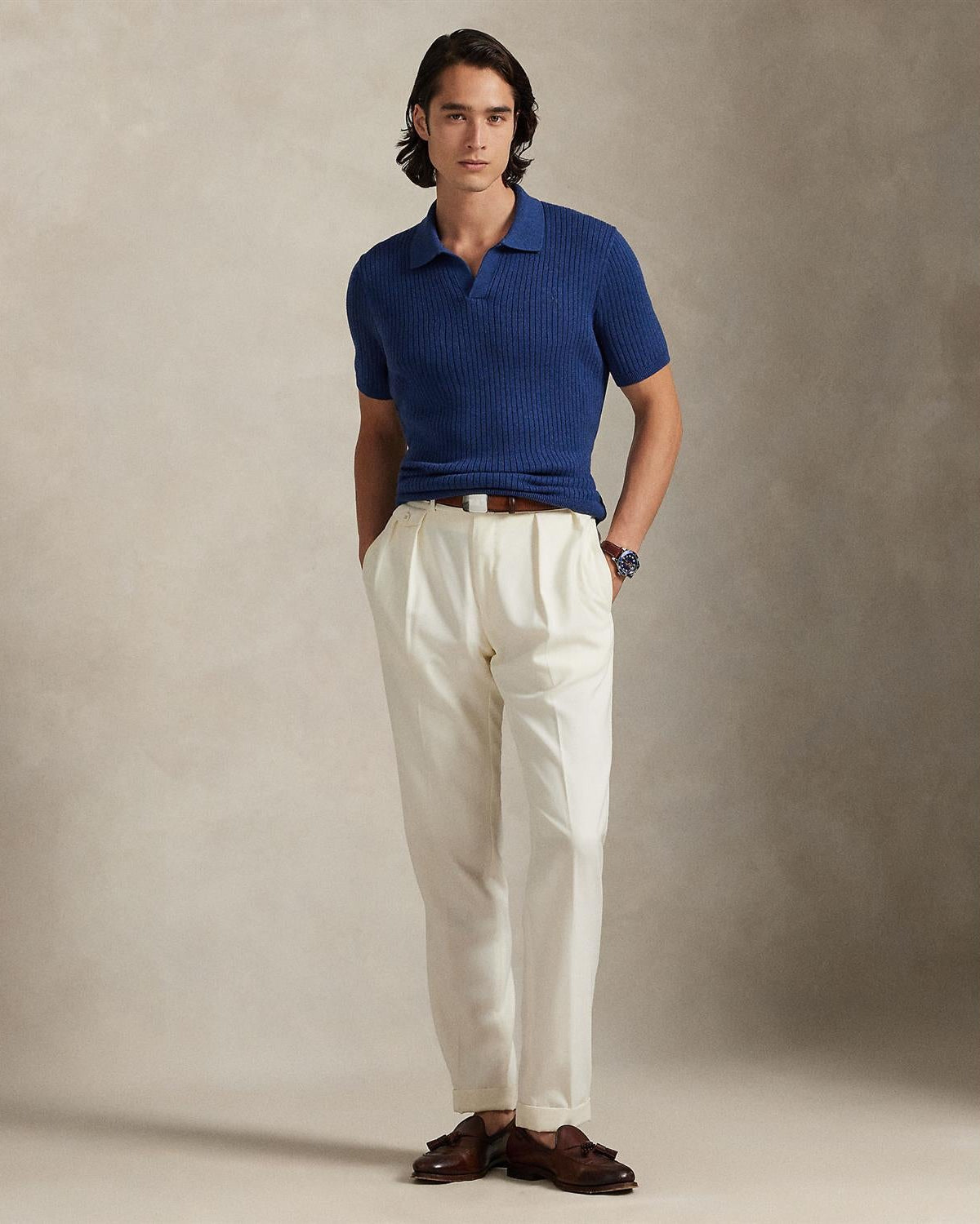 Skjortegenser Kortermet - Navy