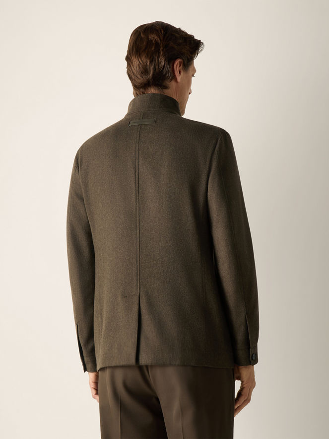 Olive Green Multimélange Oasi Cashmere Il Conte Jacket
