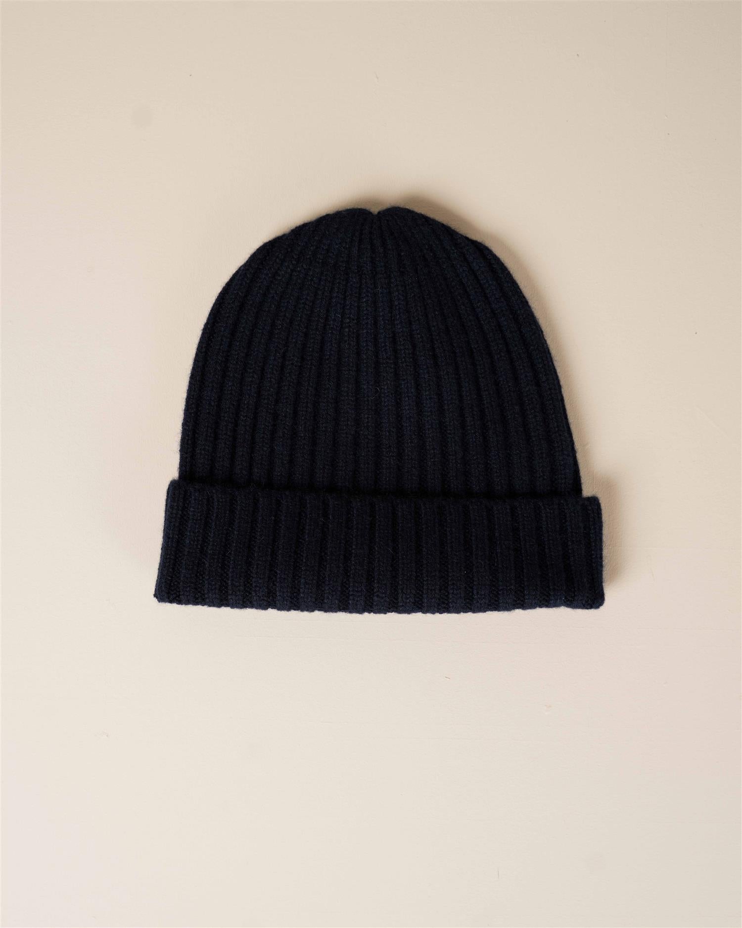 Soft Rib Cashmere - Navy