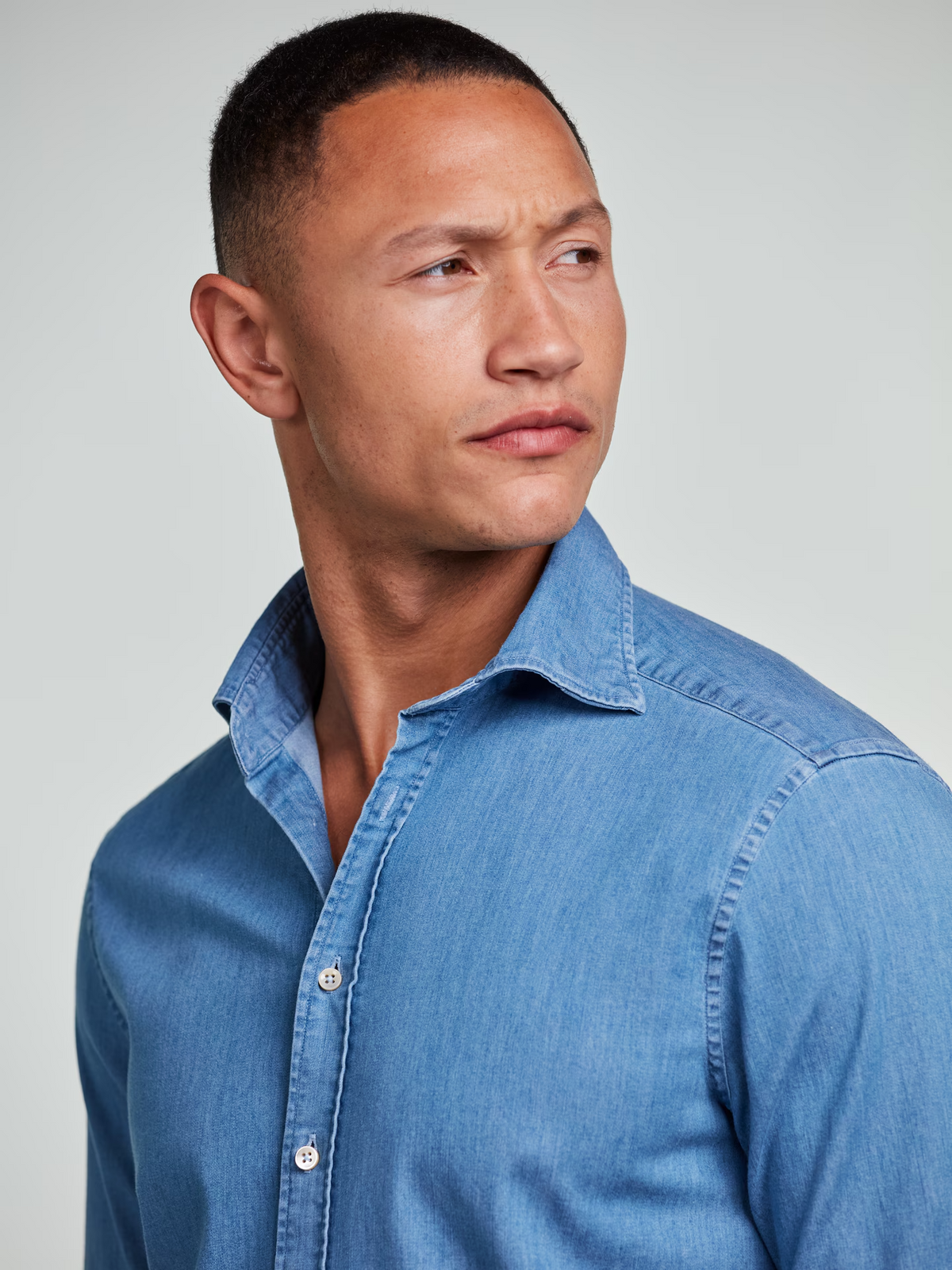 Denim Skjorte Regular - Blå