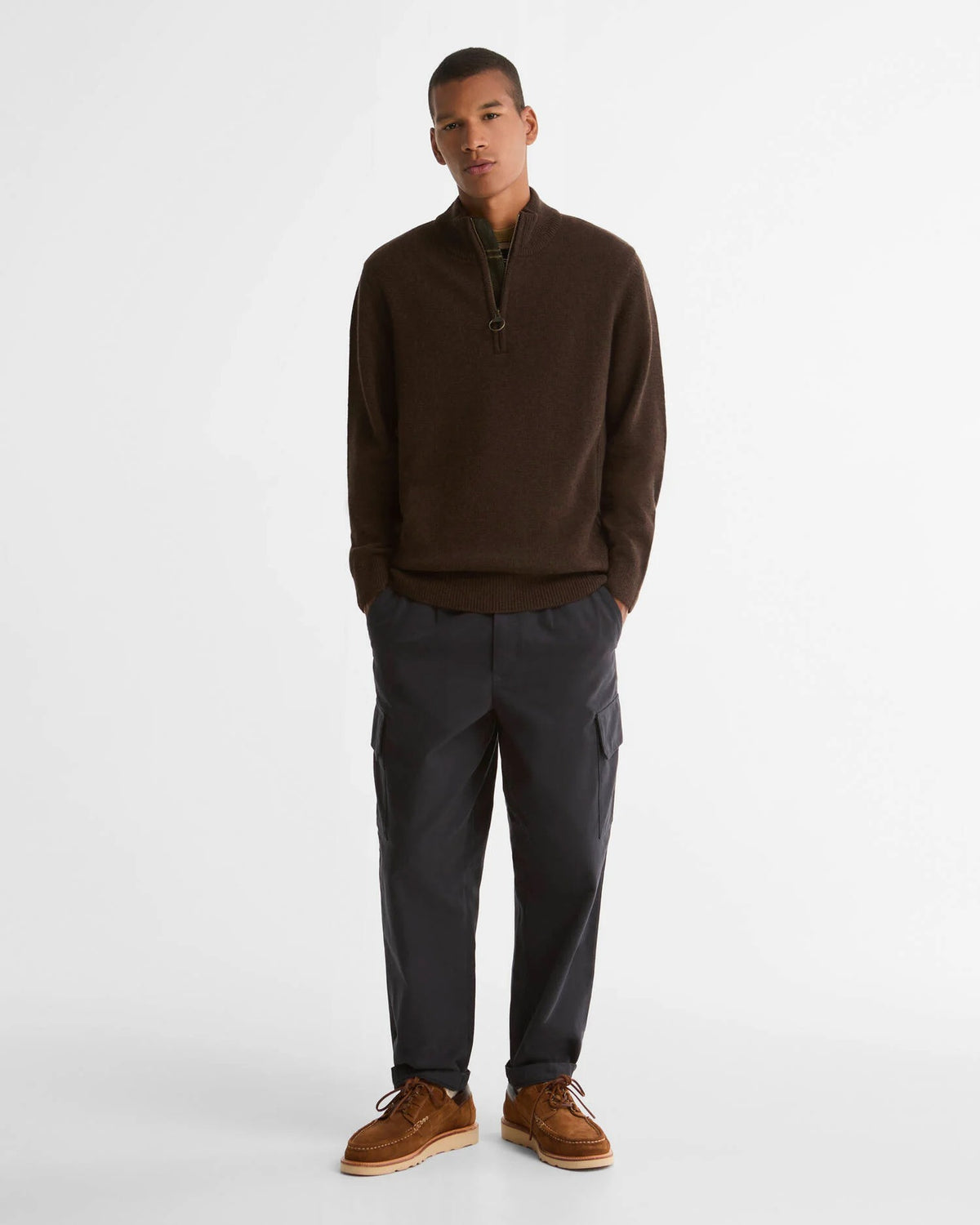 Half Zip - Brun