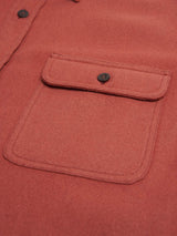Ull Overshirt Vasket Rød-Paul & Shark-www.gunnaroye.no